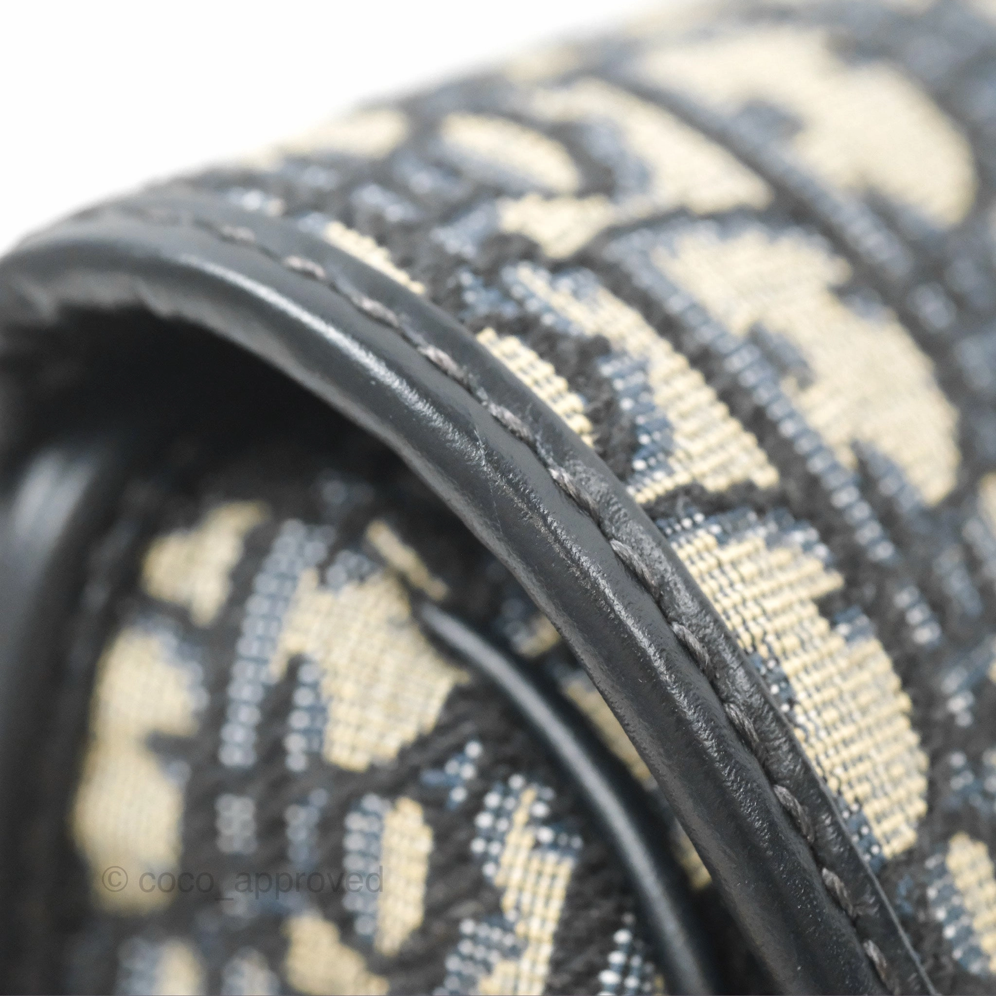 Christian Dior Bobby East-West Bag Blue Oblique Jacquard Canvas