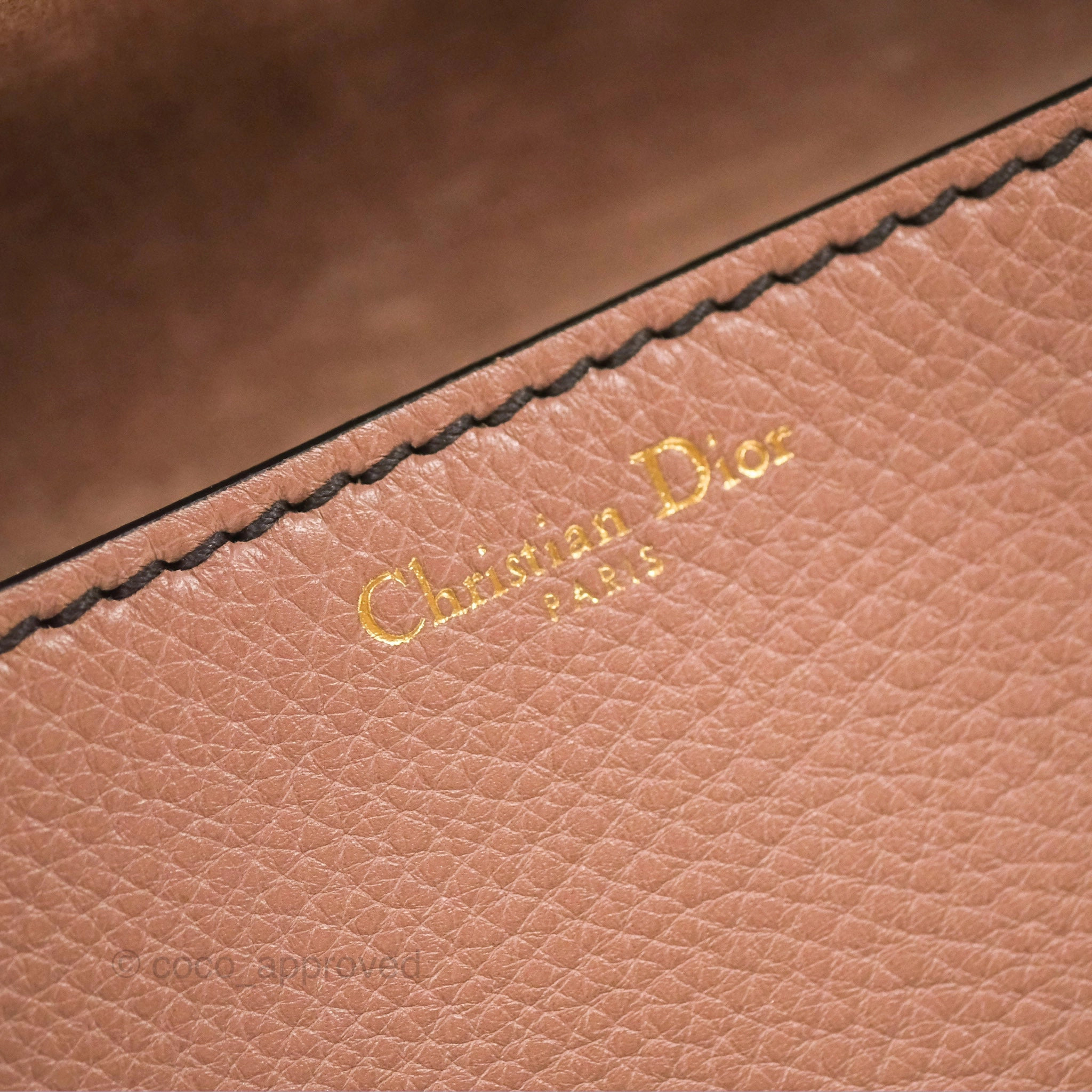 Christian Dior J'Adior Strap Flap Bag Dusty Pink Grained Calfskin