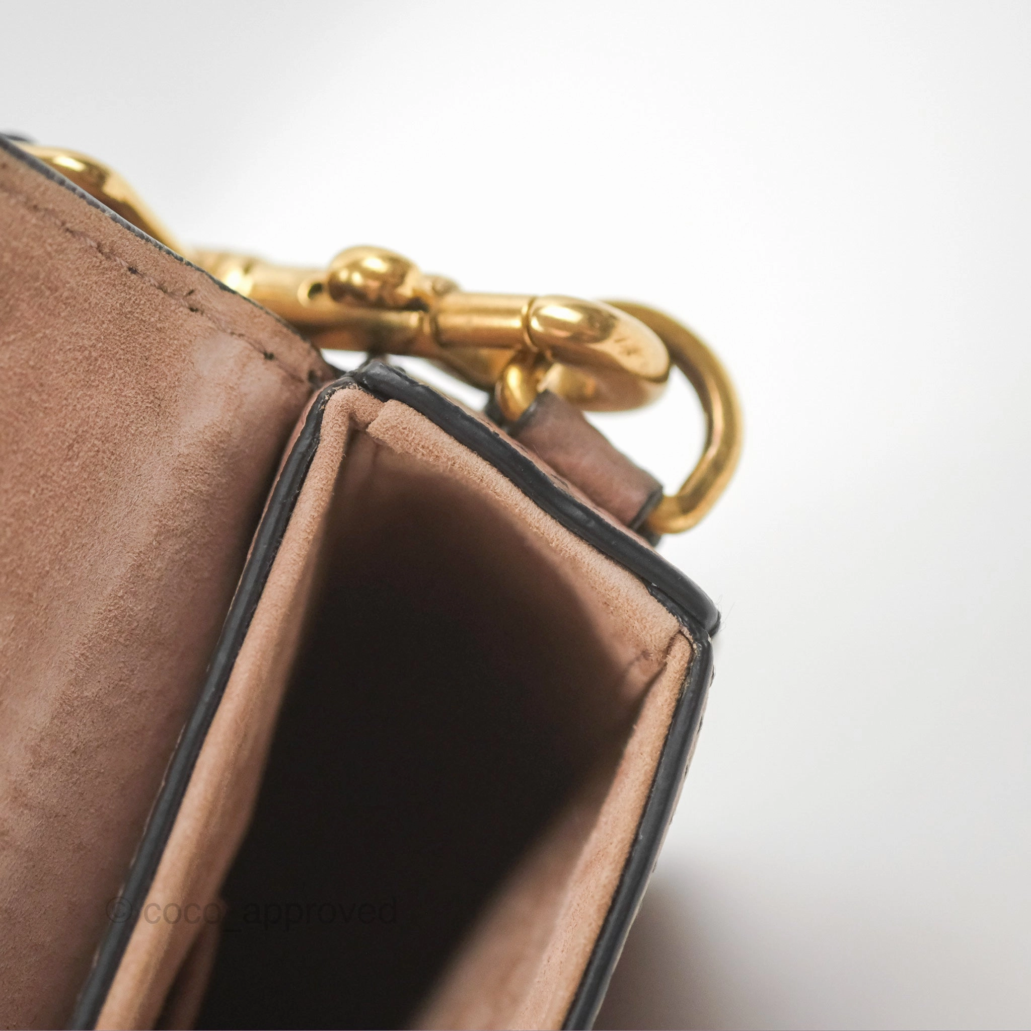 Christian Dior J'Adior Strap Flap Bag Dusty Pink Grained Calfskin
