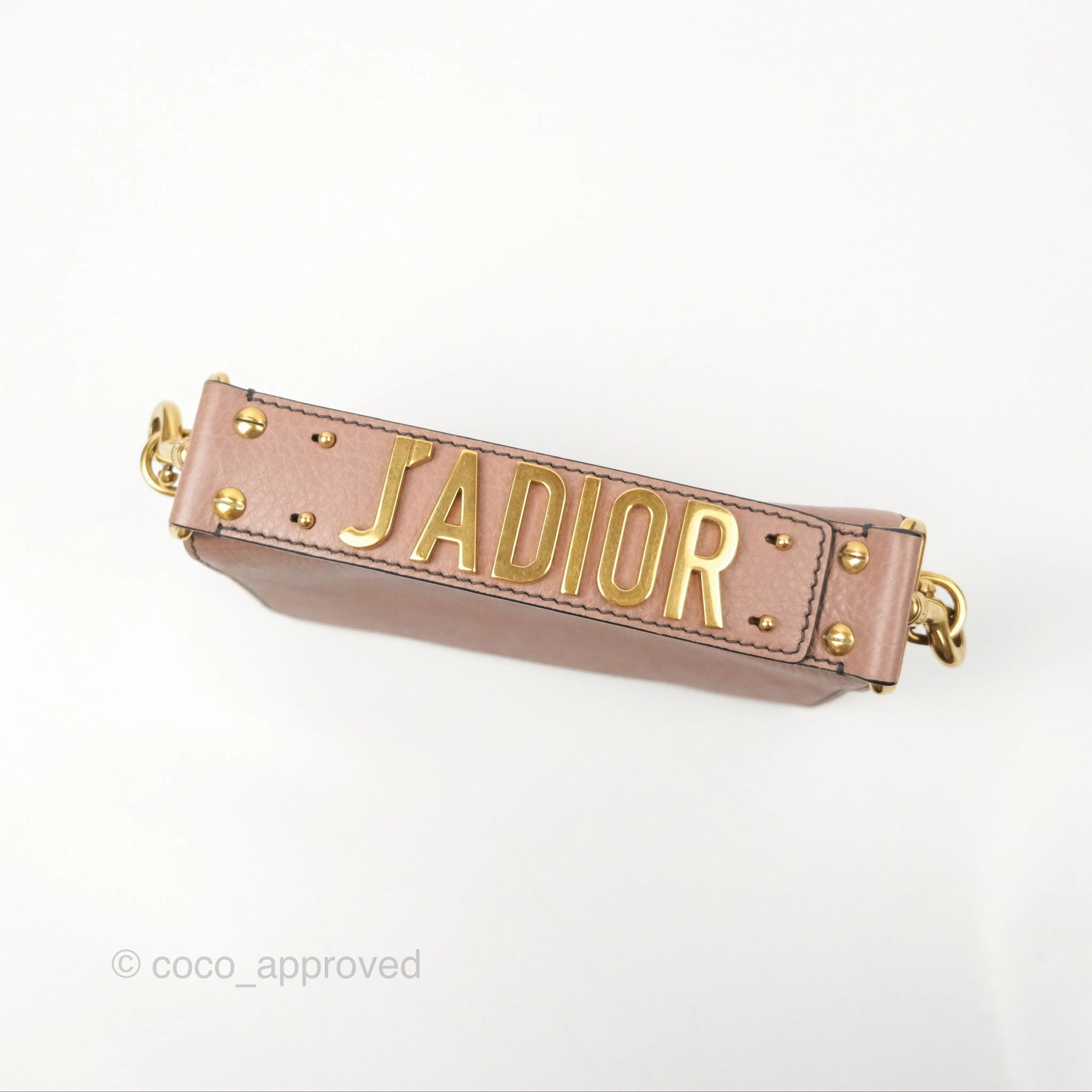 Christian Dior J'Adior Strap Flap Bag Dusty Pink Grained Calfskin