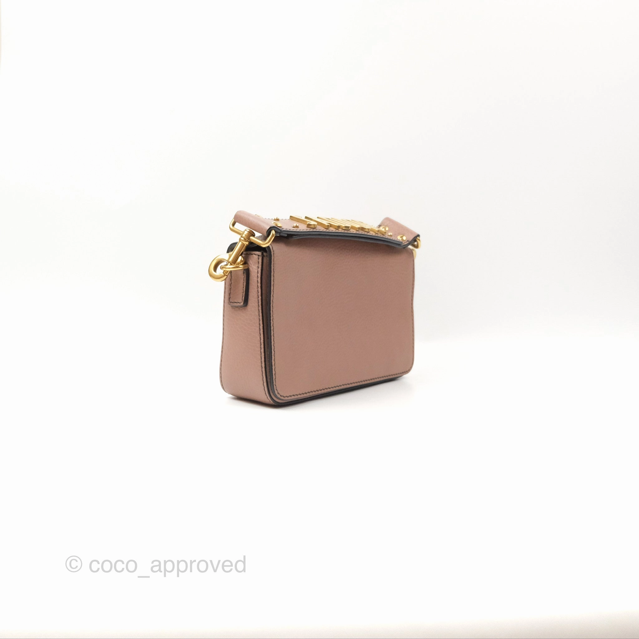 Christian Dior J'Adior Strap Flap Bag Dusty Pink Grained Calfskin