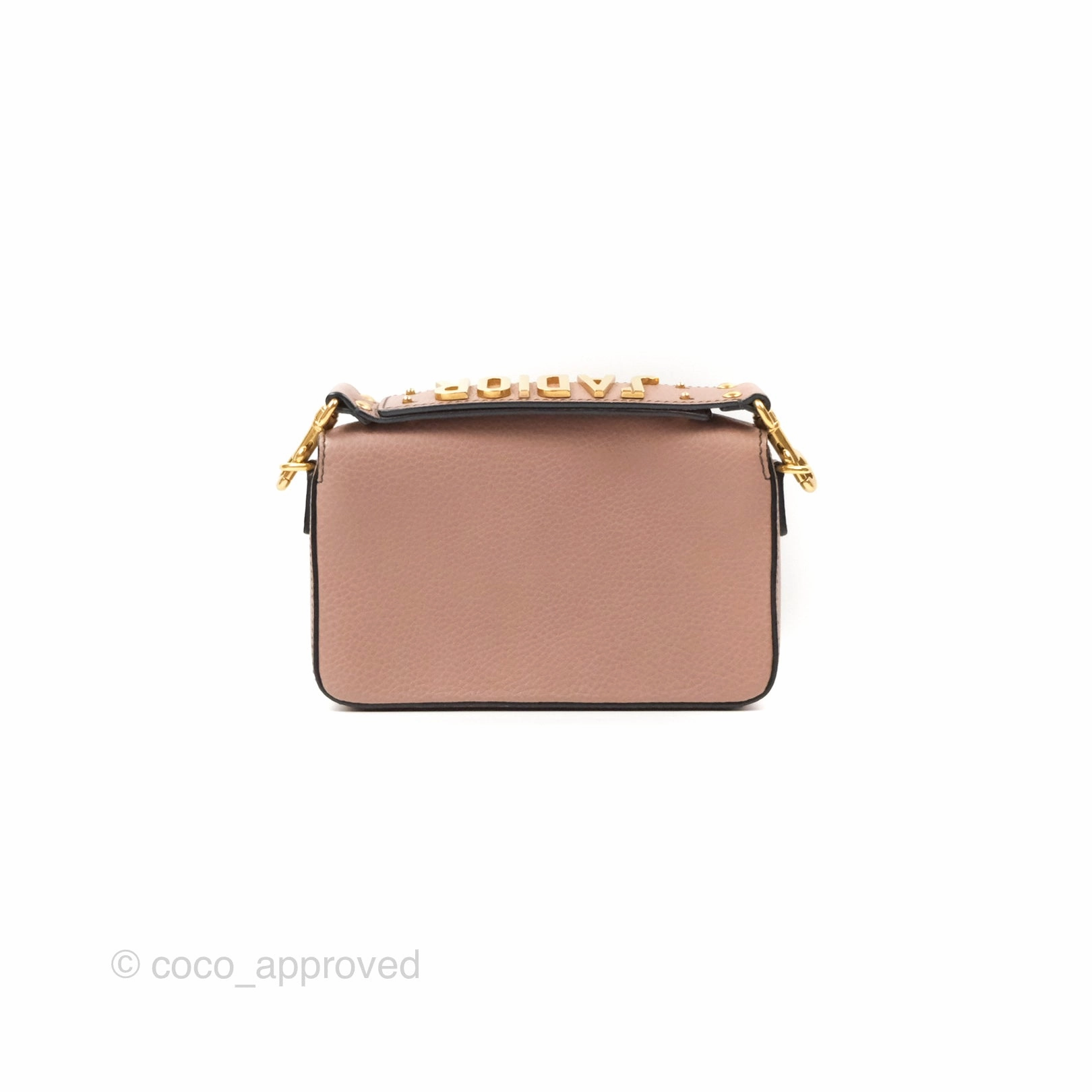 Christian Dior J'Adior Strap Flap Bag Dusty Pink Grained Calfskin