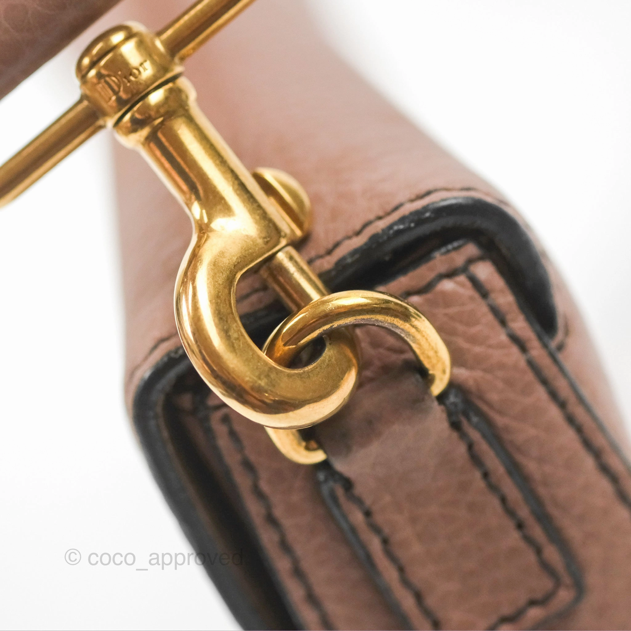 Christian Dior J'Adior Strap Flap Bag Dusty Pink Grained Calfskin