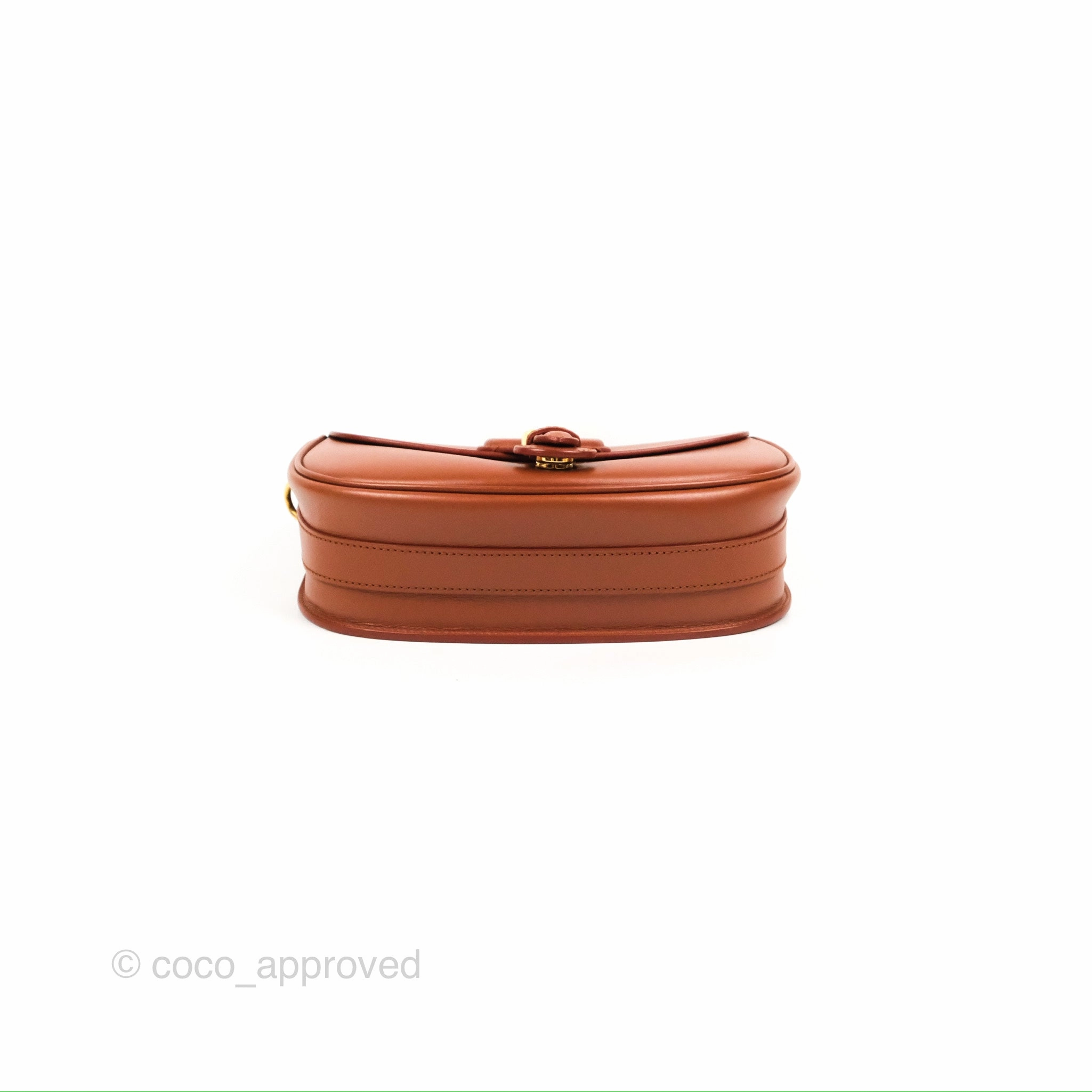 Christian Dior Medium Bobby Flap Camel Box Calfskin