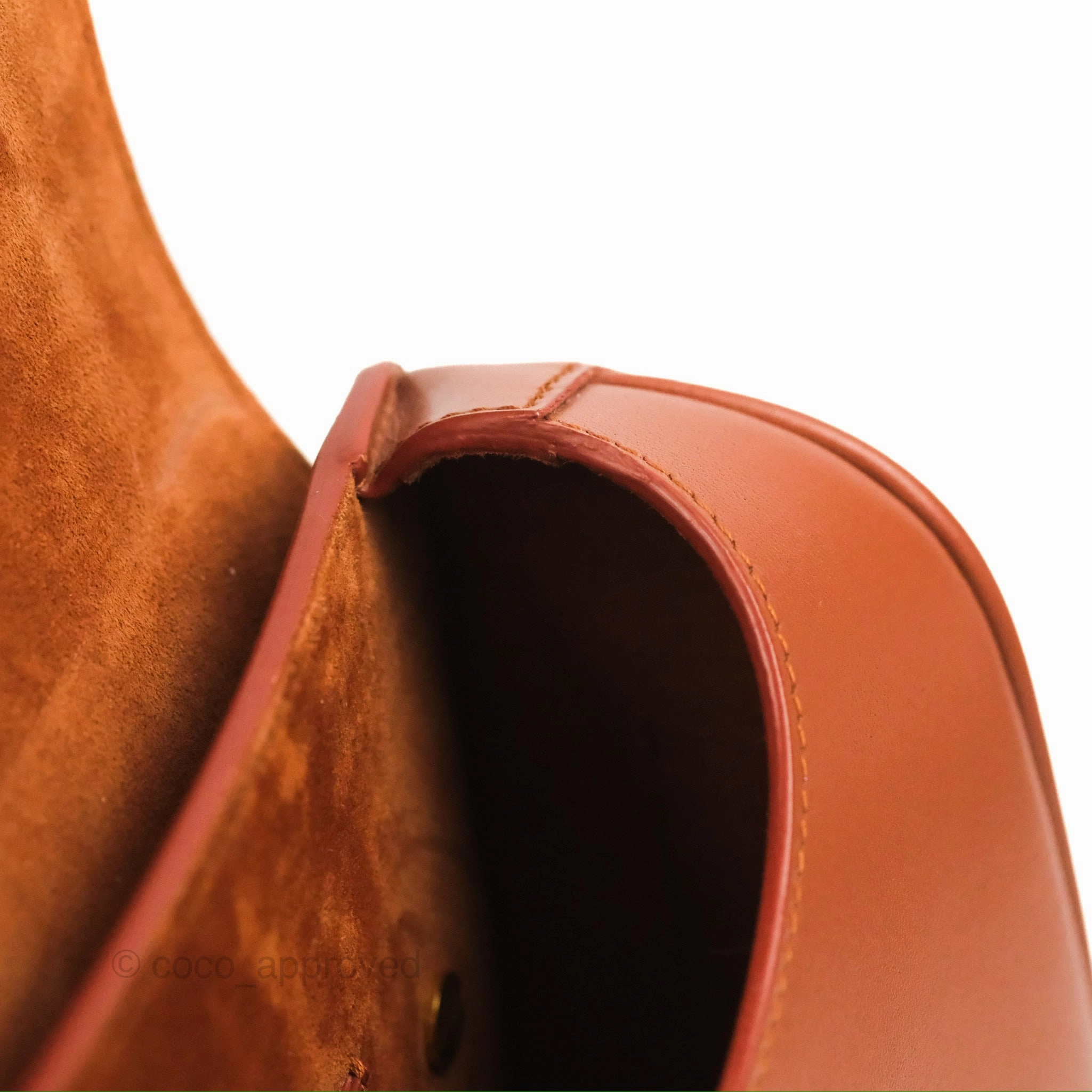Christian Dior Medium Bobby Flap Camel Box Calfskin