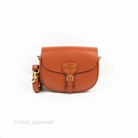 Christian Dior Medium Bobby Flap Camel Box Calfskin