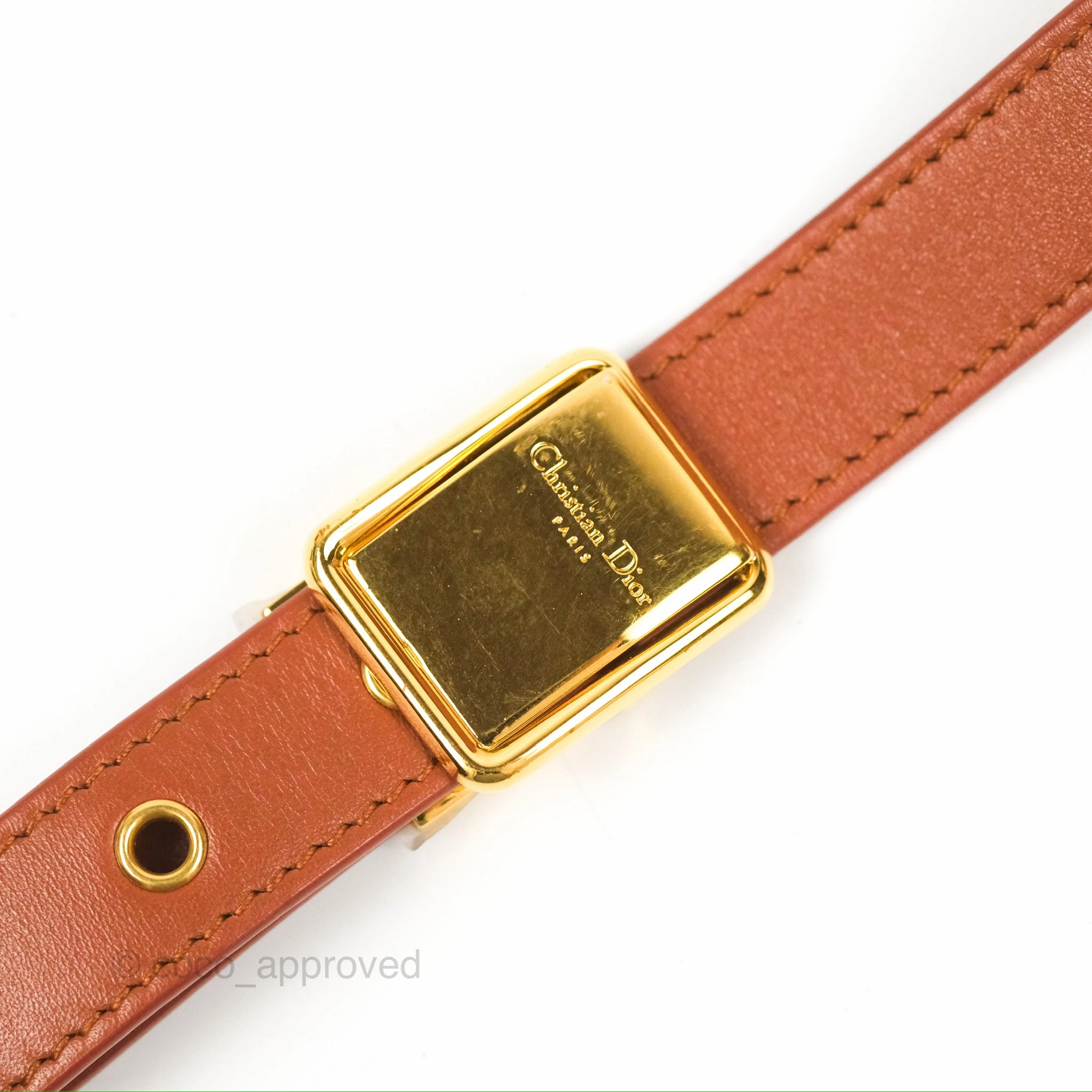 Christian Dior Medium Bobby Flap Camel Box Calfskin
