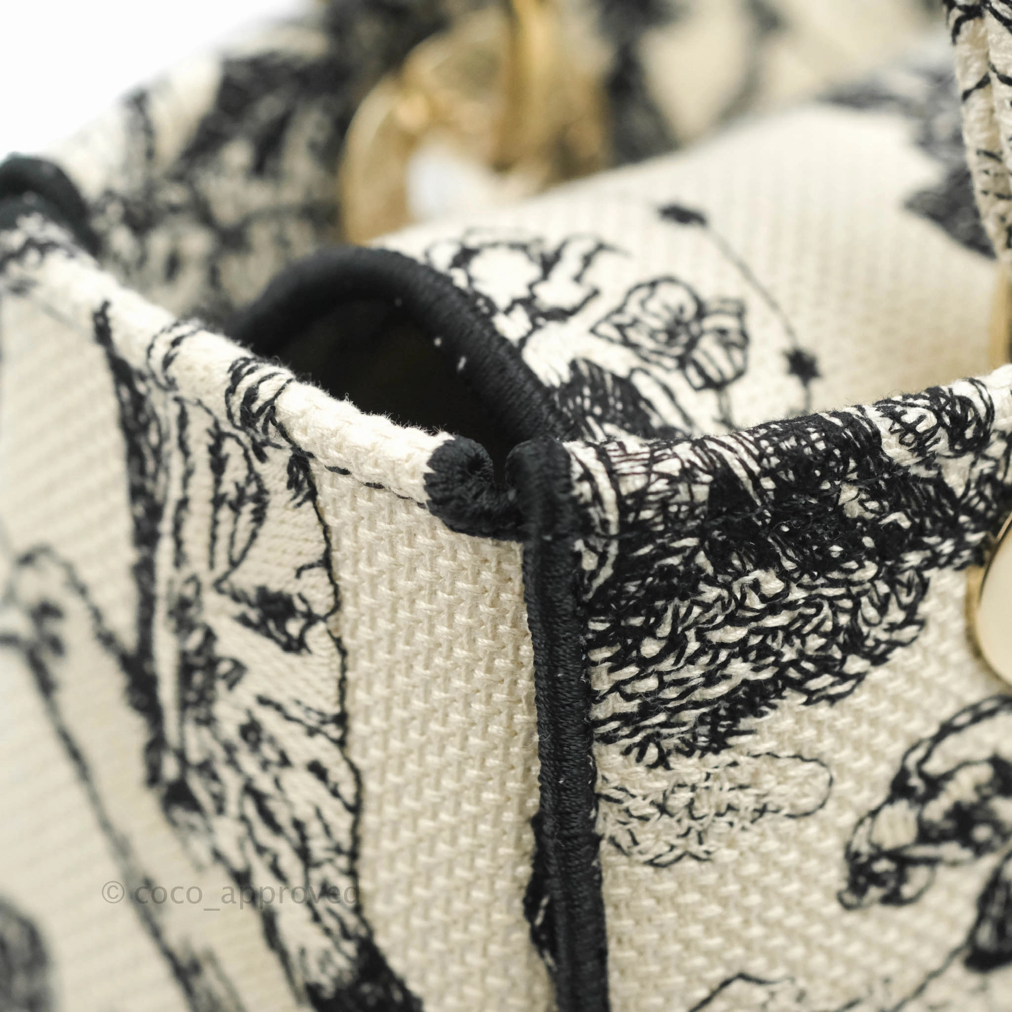 Christian Dior Medium Lady D-Lite Toile de Jouy Zodiac Embroidery Gold Hardware
