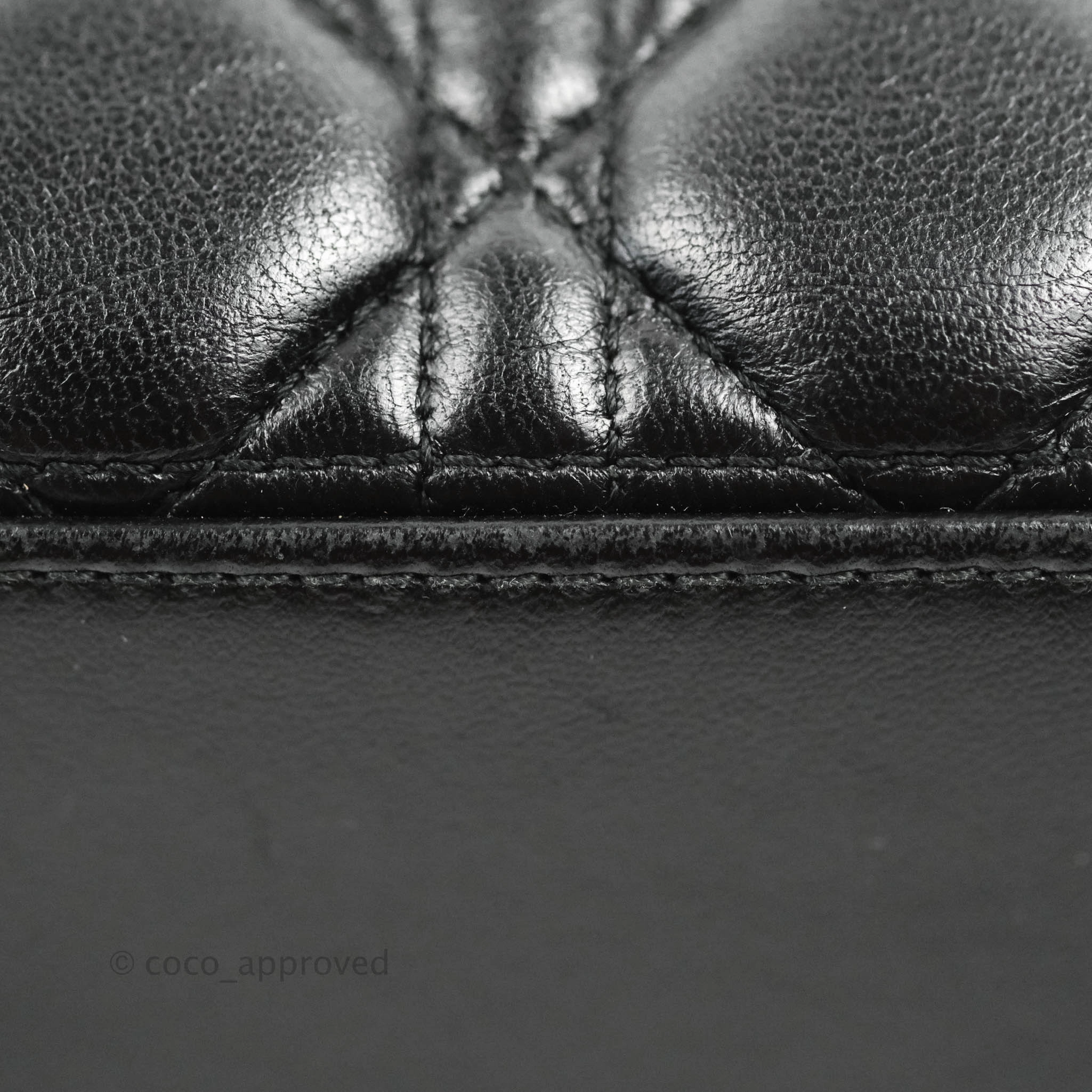 Christian Dior Medium Lady Dior Black Lambskin Gold Hardware