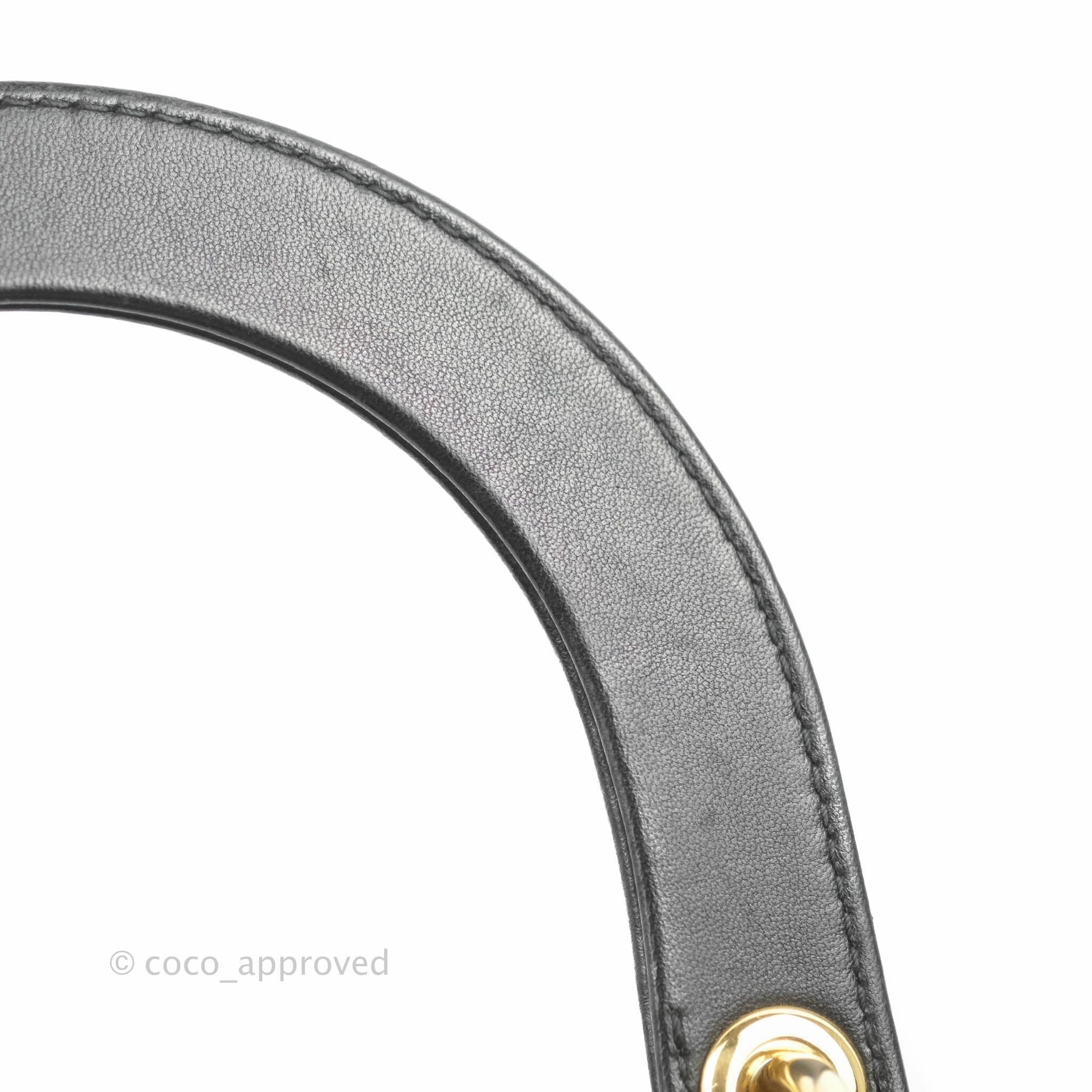 Christian Dior Medium Lady Dior Black Lambskin Gold Hardware