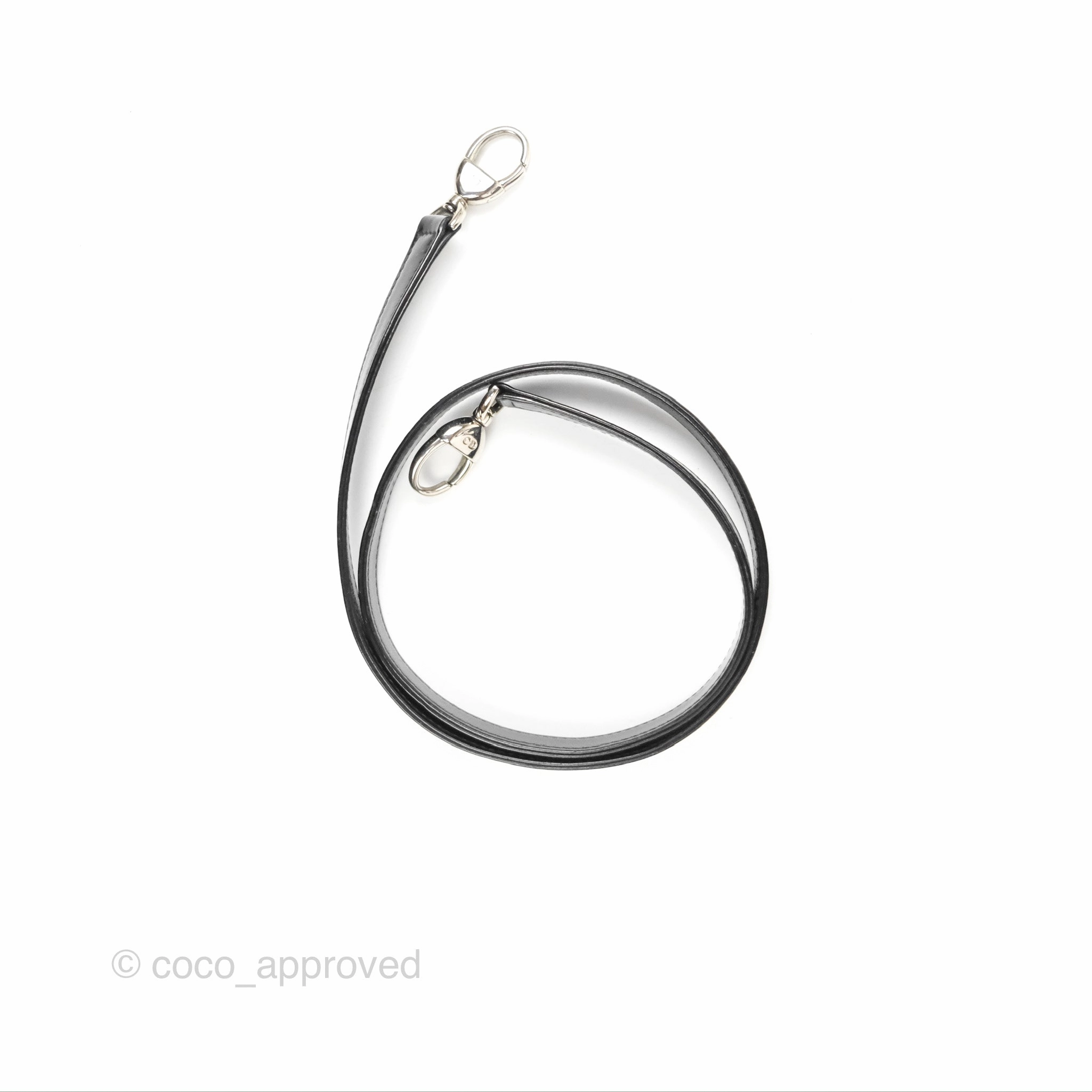 Christian Dior Medium Lady Dior Black Patent Silver Hardware