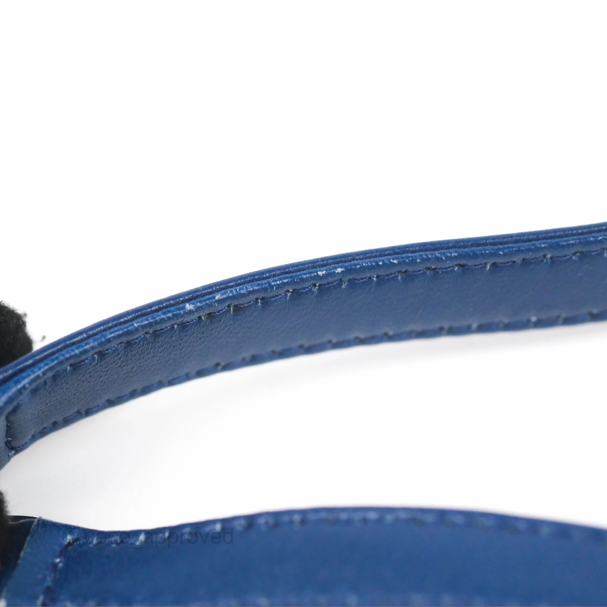 Christian Dior Medium Lady Dior Cannage Dark Blue Lambskin Silver Hardware