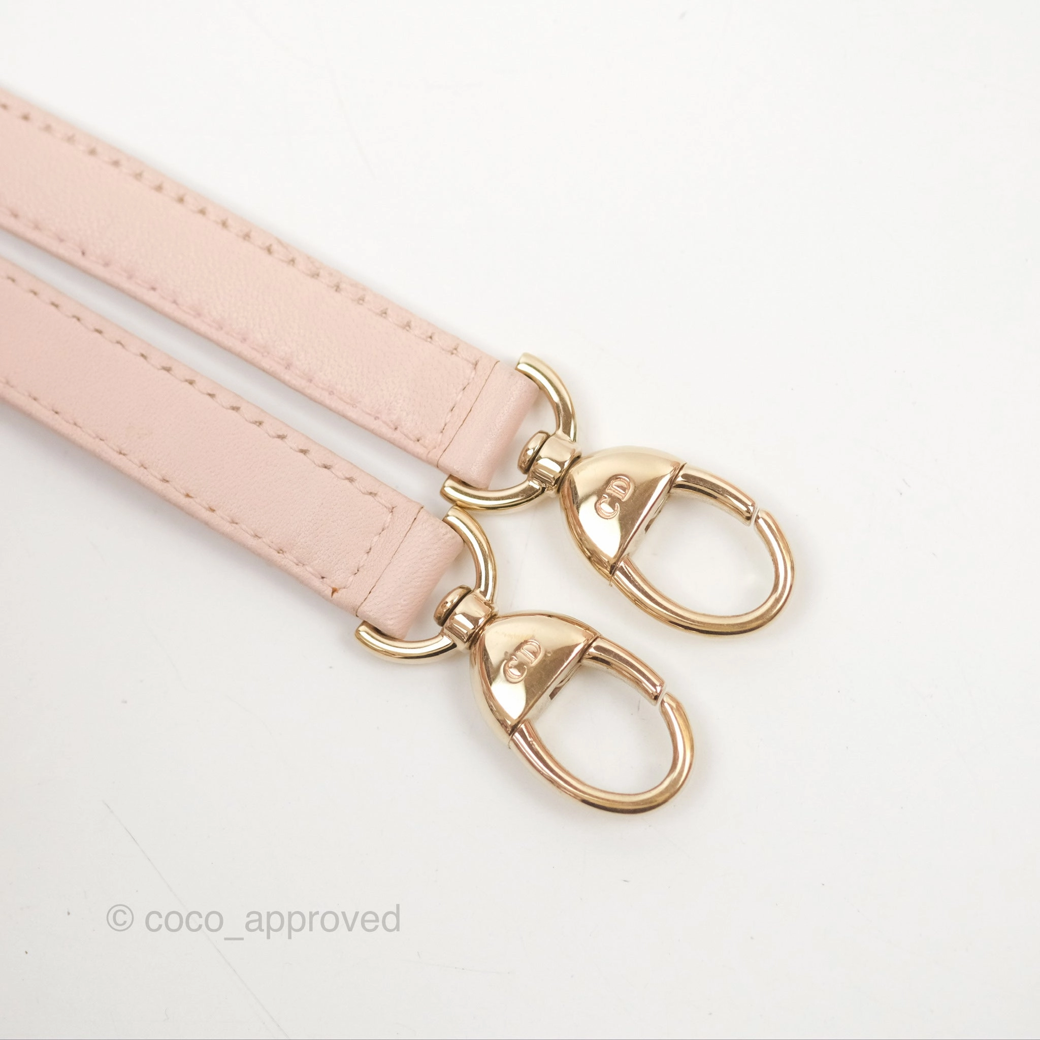 Christian Dior Medium Lady Dior Cannage Light Pink Lambskin Gold Hardware