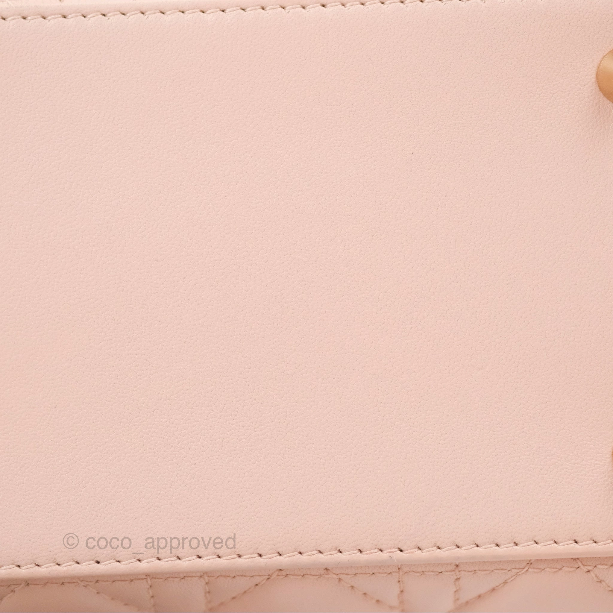 Christian Dior Medium Lady Dior Cannage Light Pink Lambskin Gold Hardware
