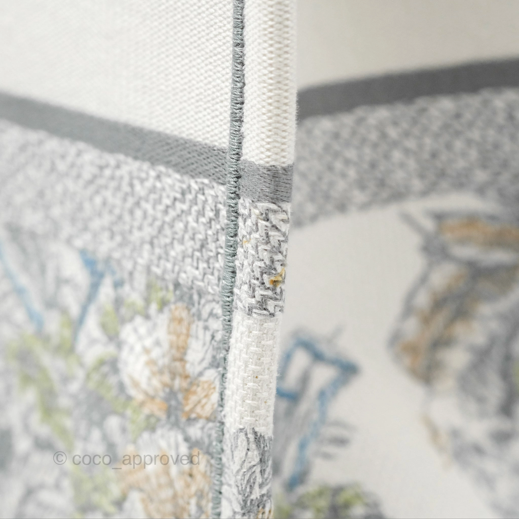 Christian Dior Medium(Old Small) Book Tote White Multicolor Rve d'Infini Embroidery