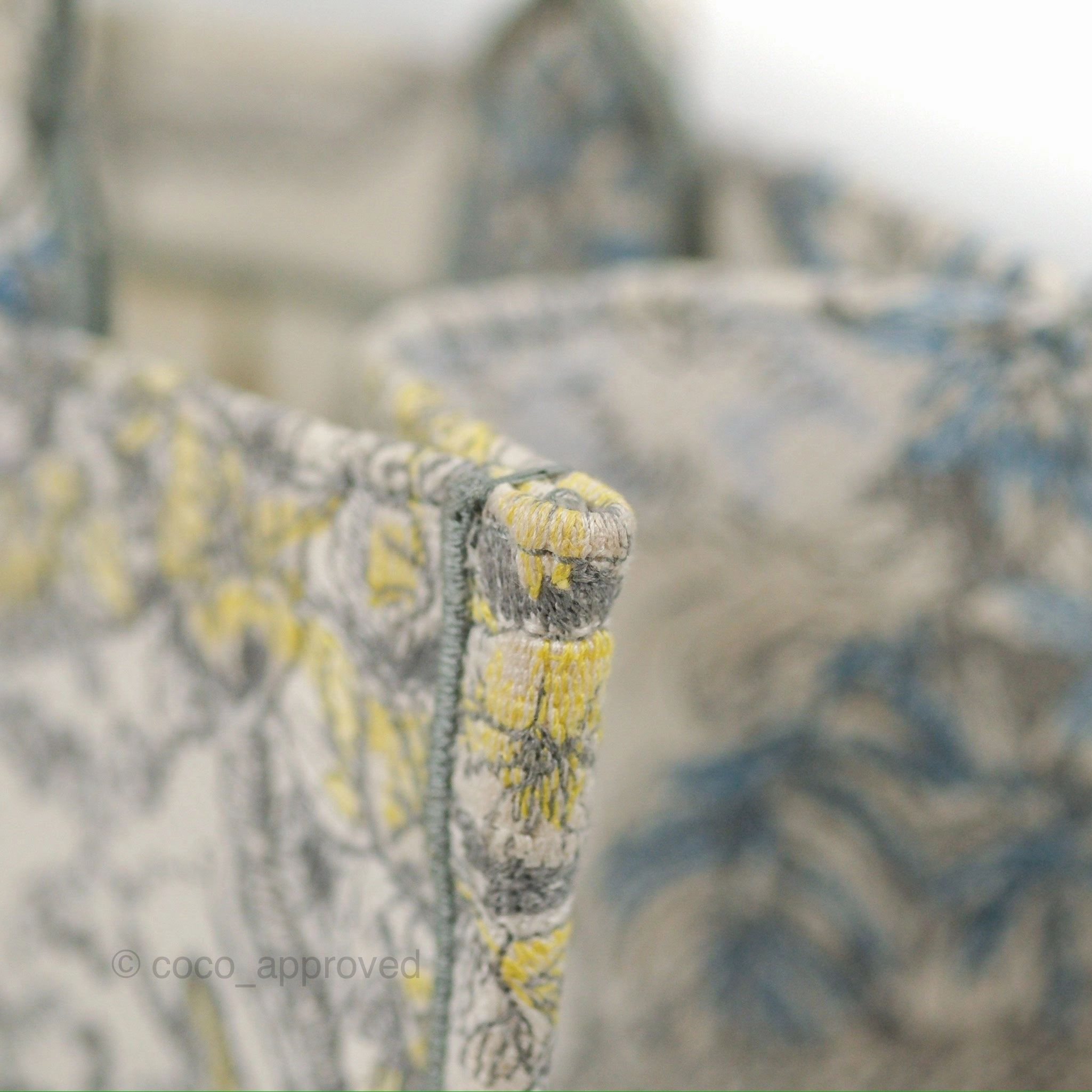 Christian Dior Medium(Old Small) Book Tote White Multicolor Rve d'Infini Embroidery