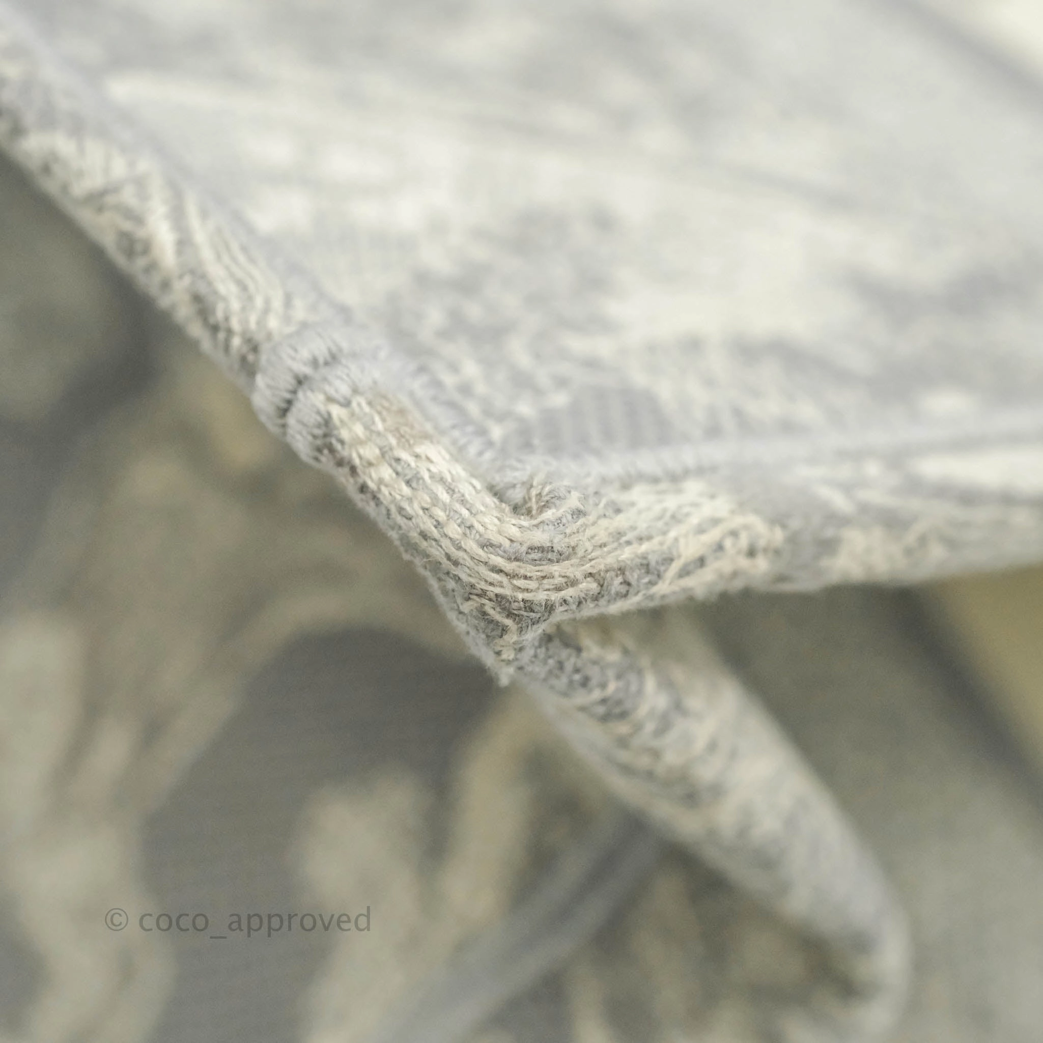 Christian Dior Medium (Old Small) Embroidered Toile De Jouy Light Grey Canvas Book Tote