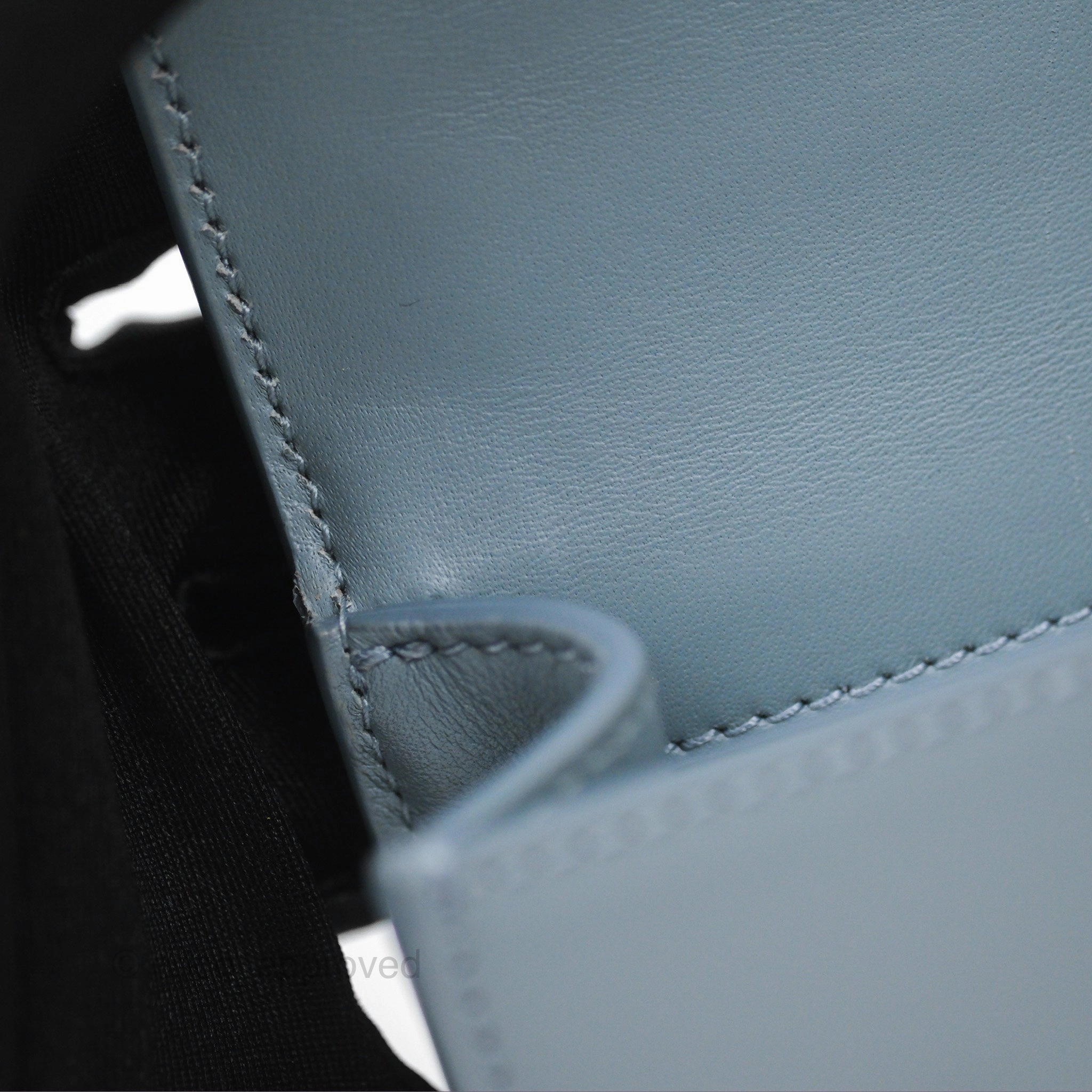 Christian Dior Micro 30 Montaigne Flap Bag Blue Grey Smooth Calfskin