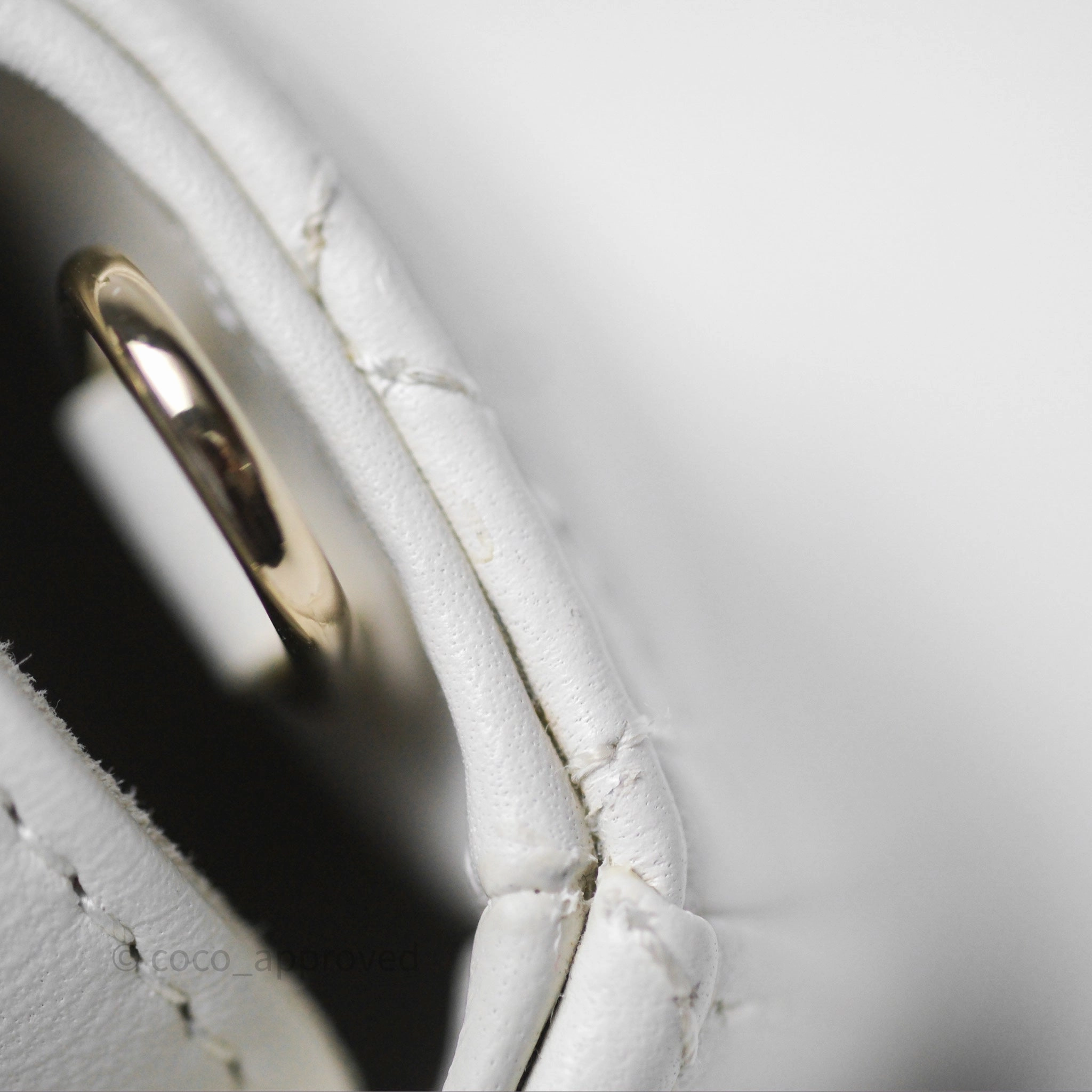 Christian Dior Micro Lady D-Joy Bag Latte Lambskin Cannage Gold Hardware
