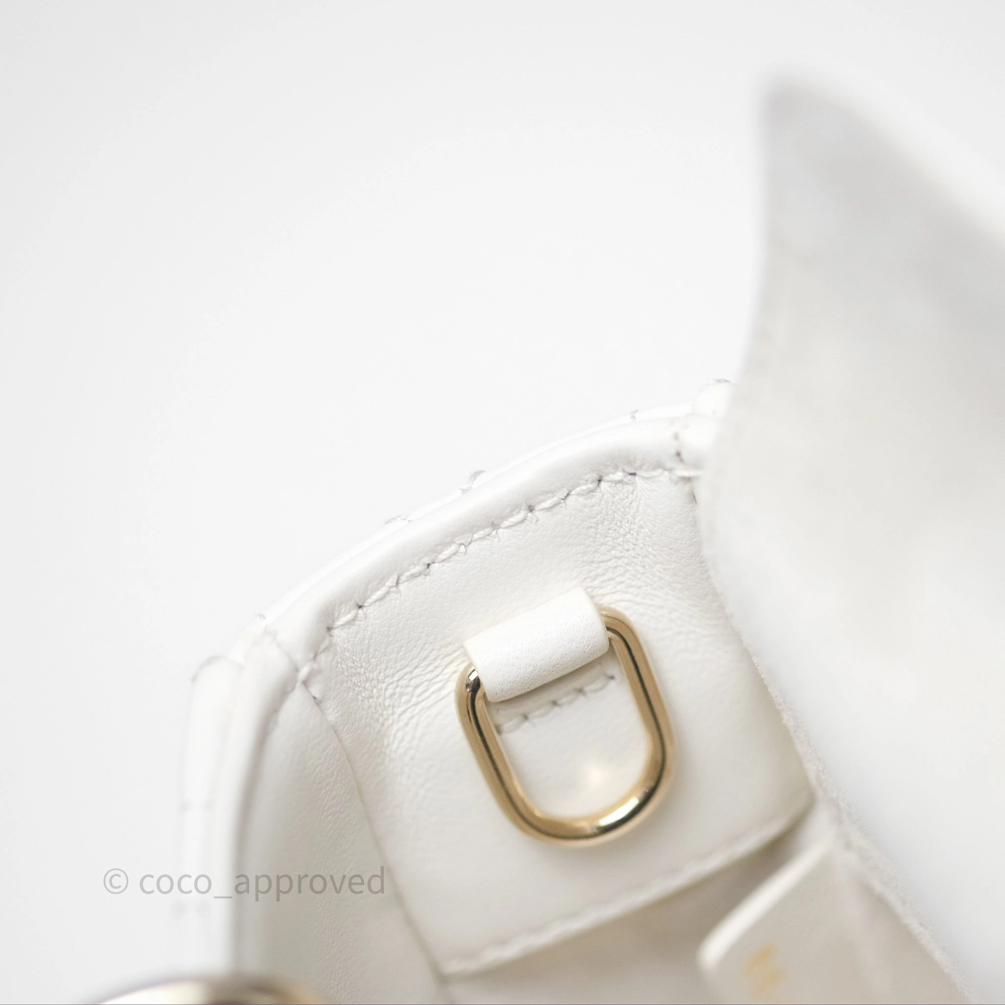 Christian Dior Micro Lady D-Joy Bag Latte Lambskin Cannage Gold Hardware