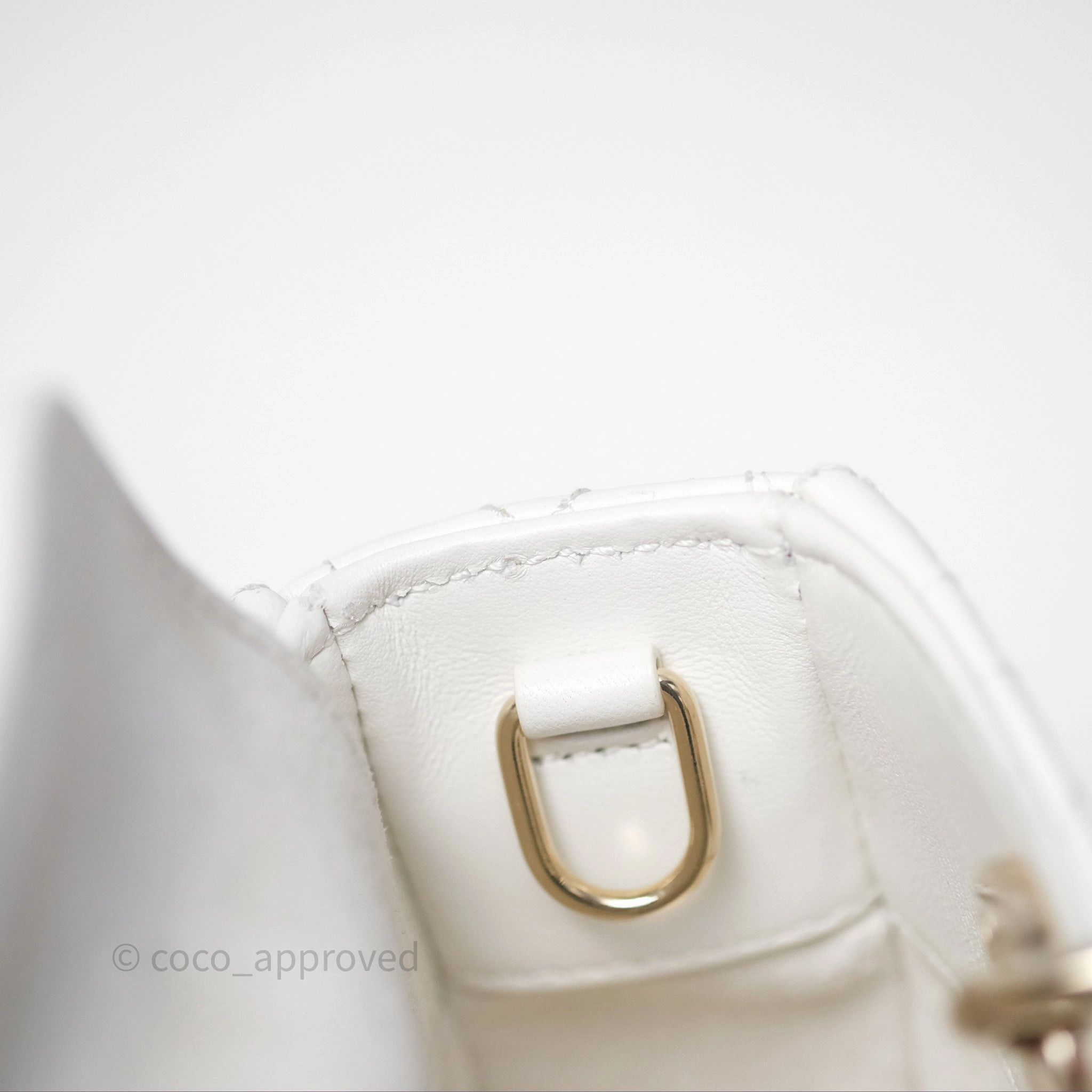 Christian Dior Micro Lady D-Joy Bag Latte Lambskin Cannage Gold Hardware