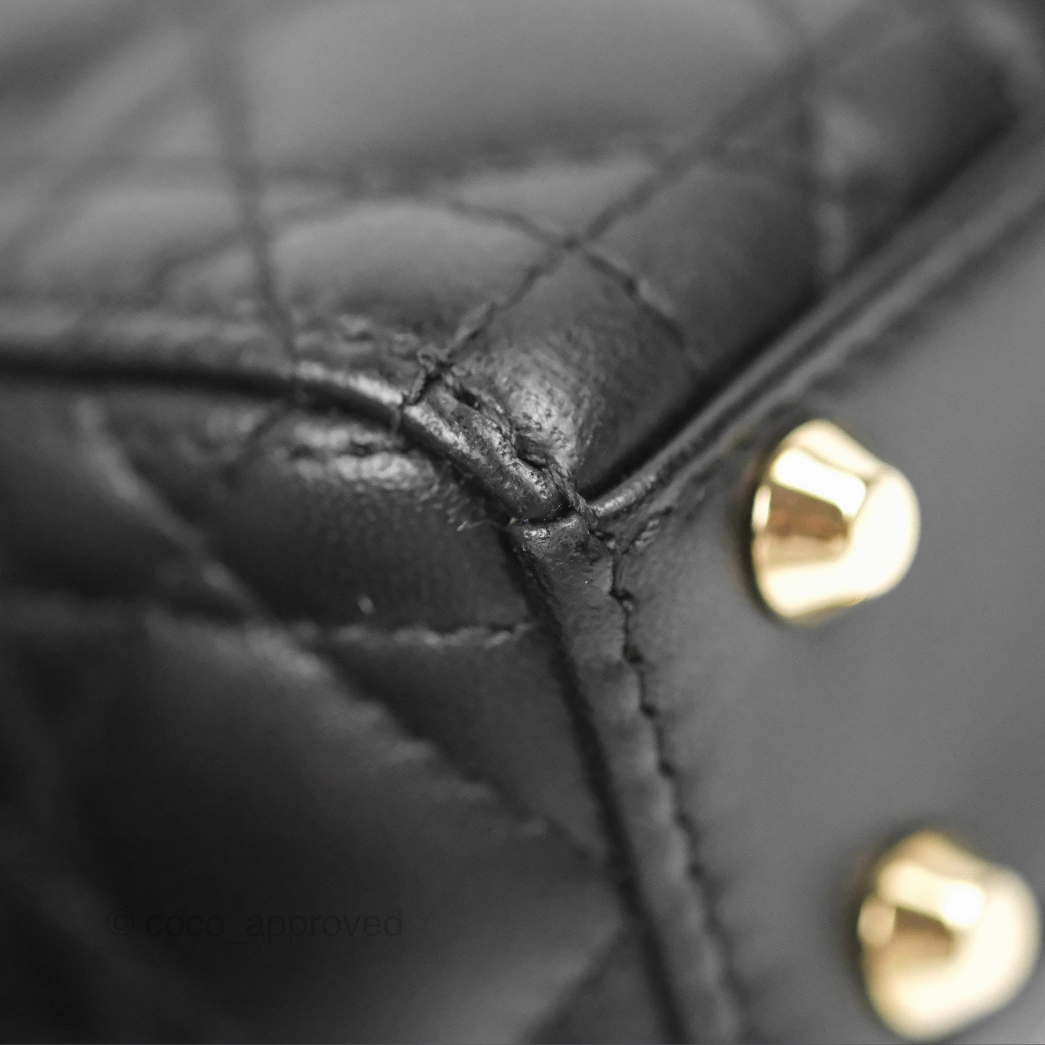 Christian Dior Micro Lady Dior Cannage Black Lambskin Gold Hardware