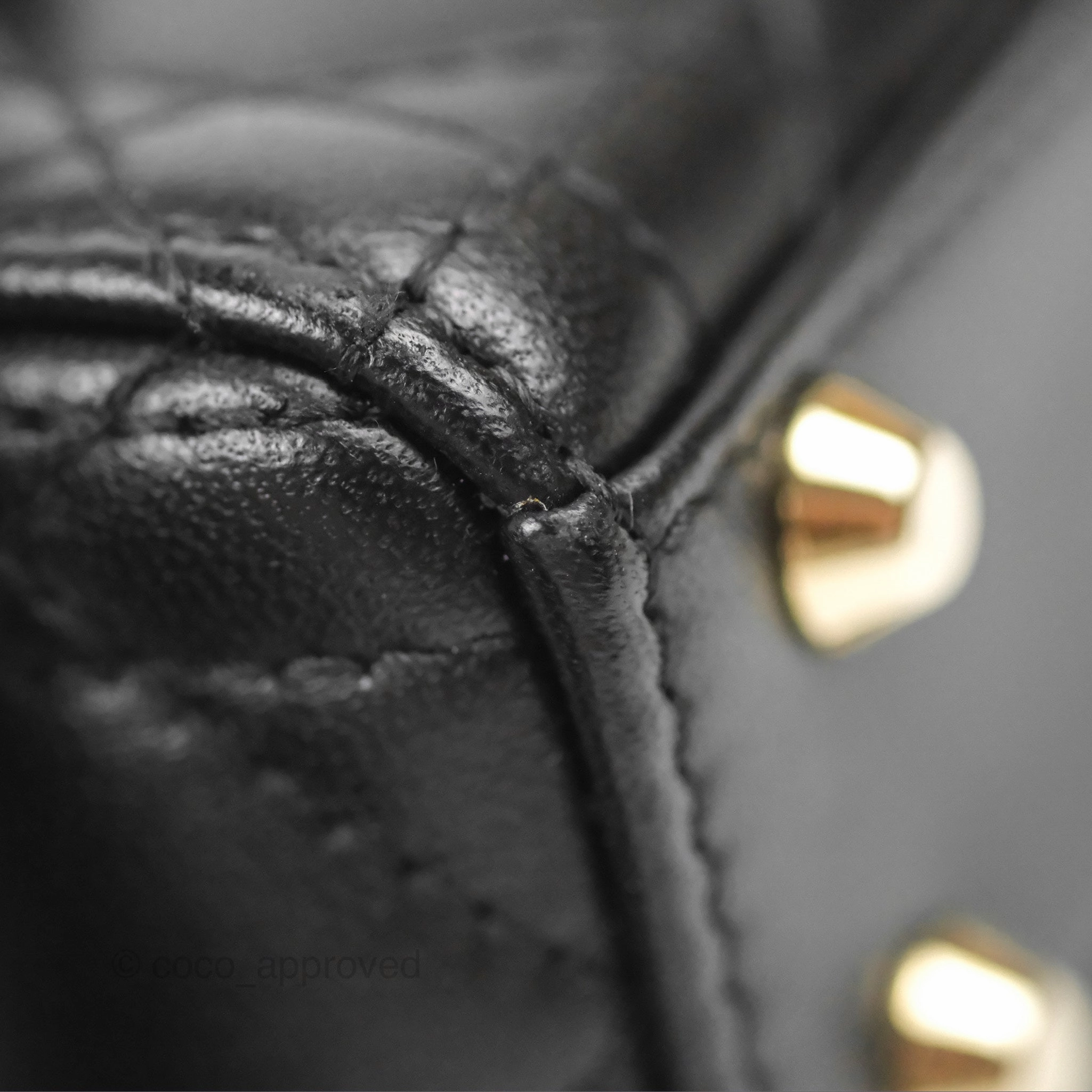 Christian Dior Micro Lady Dior Cannage Black Lambskin Gold Hardware