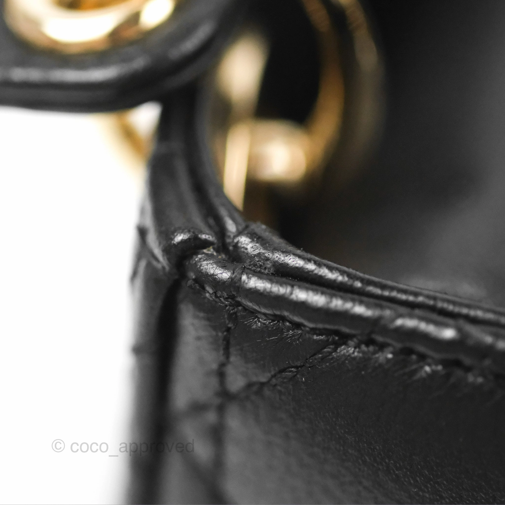 Christian Dior Micro Lady Dior Cannage Black Lambskin Gold Hardware