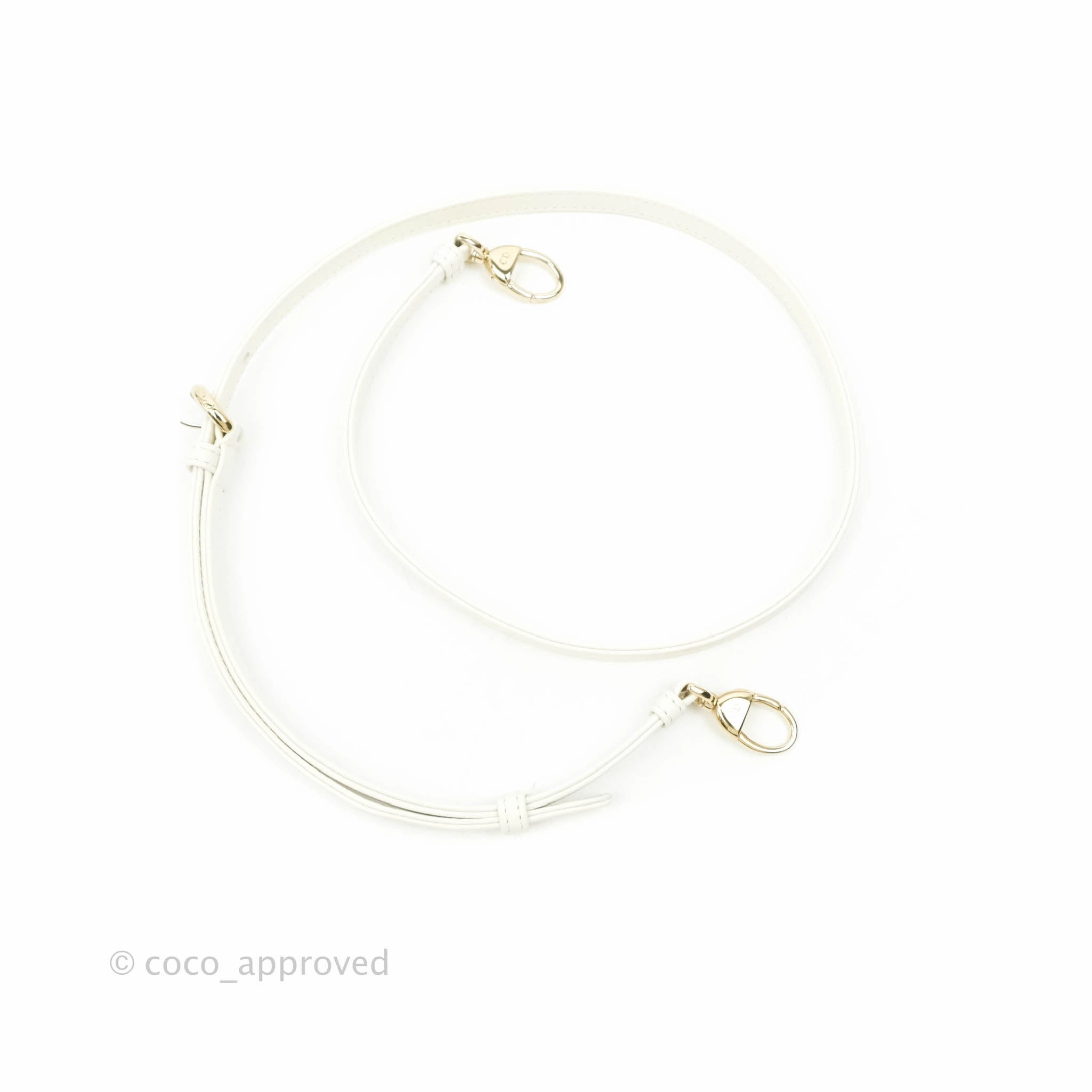 Christian Dior Micro Lady Dior Cannage Ivory White Lambskin Gold Hardware