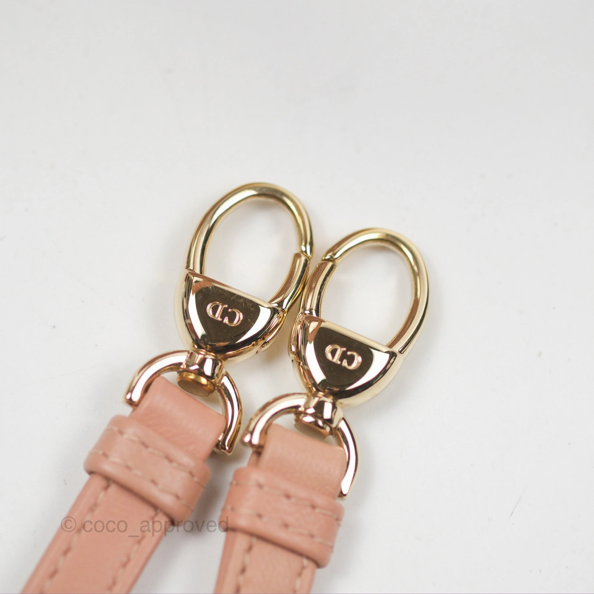 Christian Dior Micro Lady Dior Cannage Rose Des Vents Cannage Lambskin Gold Hardware
