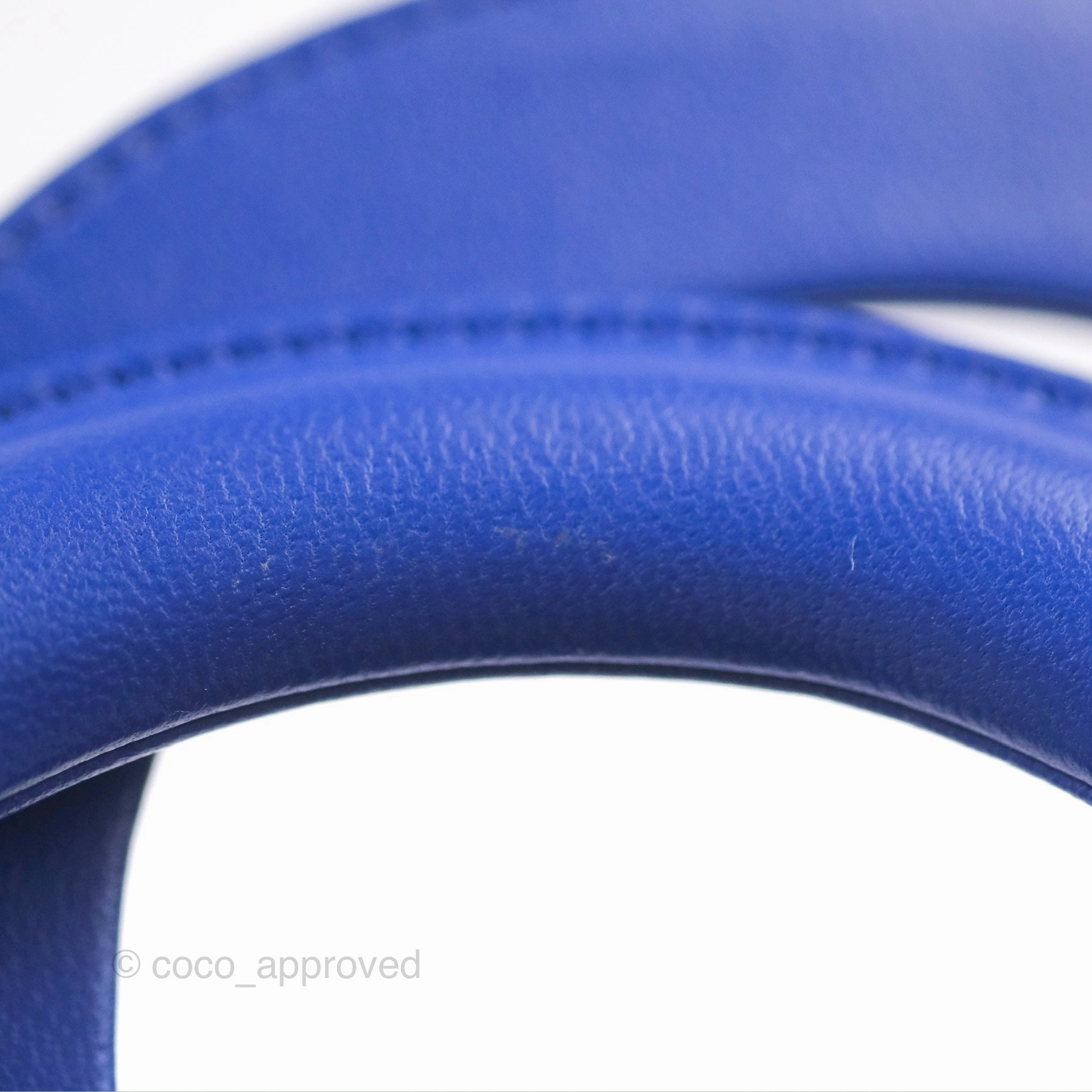 Christian Dior Mini Lady Dior Bag Cannage Lambskin Royal Blue Silver Hardware