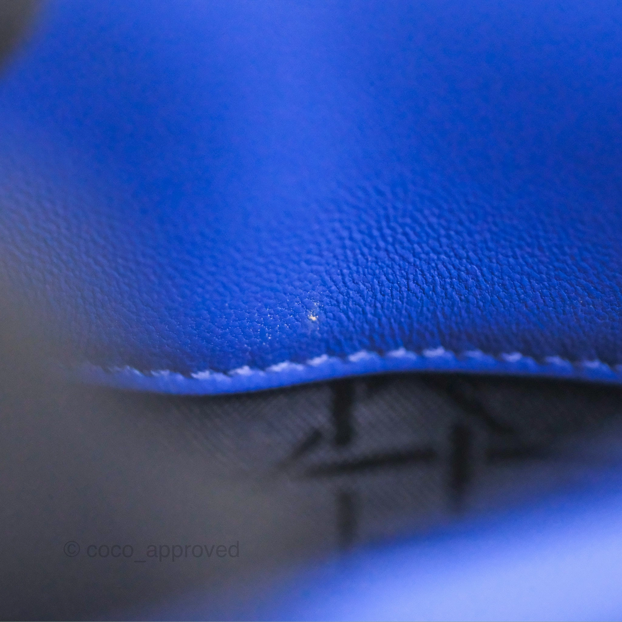 Christian Dior Mini Lady Dior Bag Cannage Lambskin Royal Blue Silver Hardware