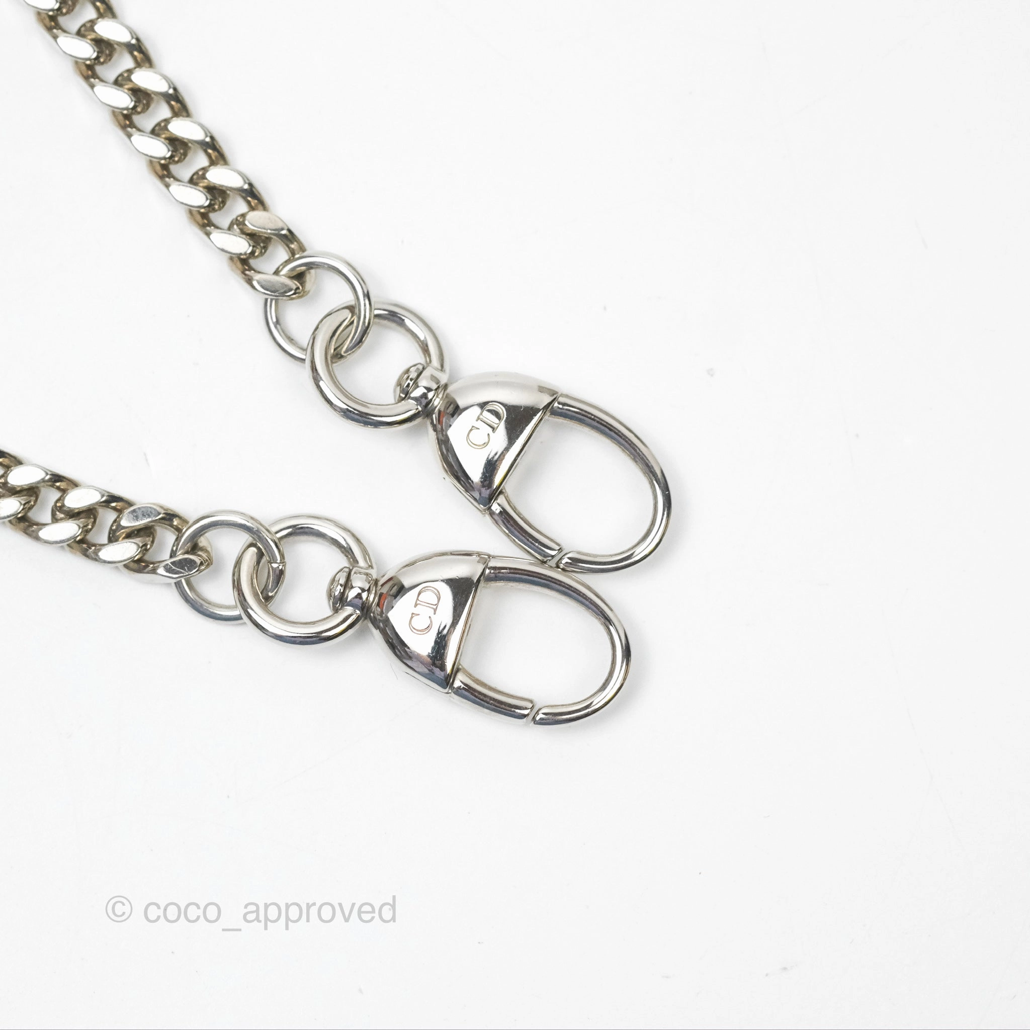 Christian Dior Mini Lady Dior Metallic Silver Nubuck Silver Hardware