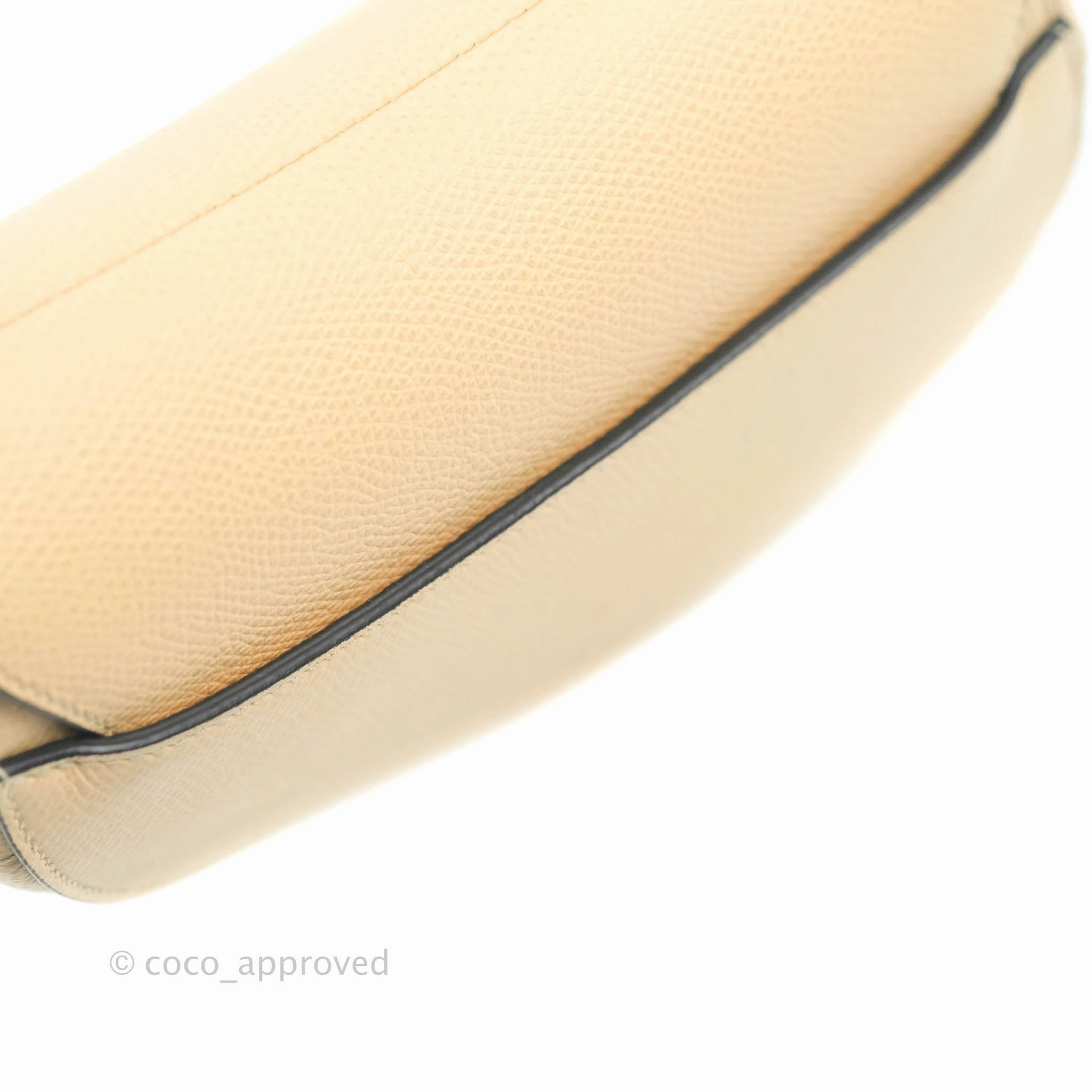 Christian Dior Mini Saddle Bag Beige Grained Calfskin Gold Hardware With Strap