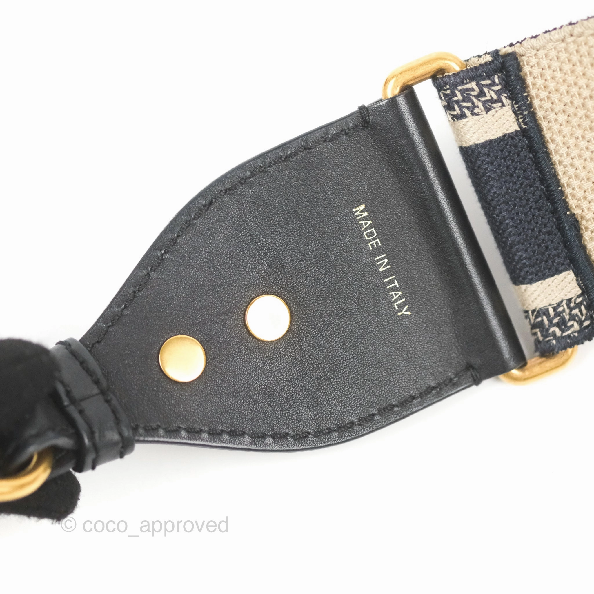 Christian Dior Mini Saddle Bag Blue Oblique Jacquard Gold Hardware