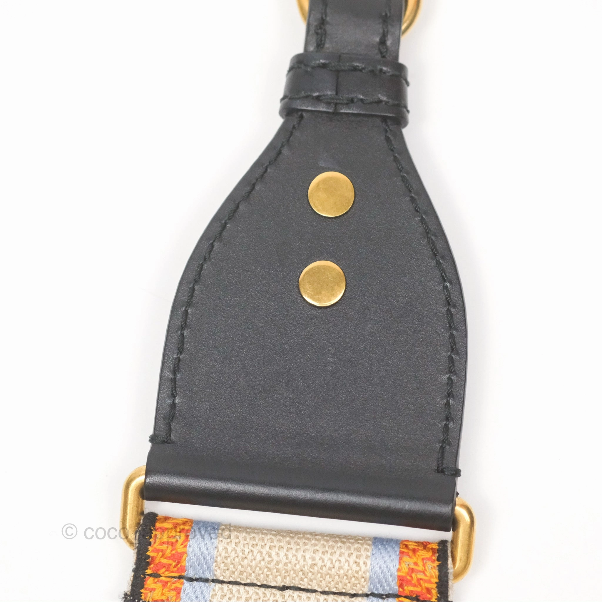 Christian Dior Mini Saddle Bag Cloud Blue Grained Calfskin Gold Hardware