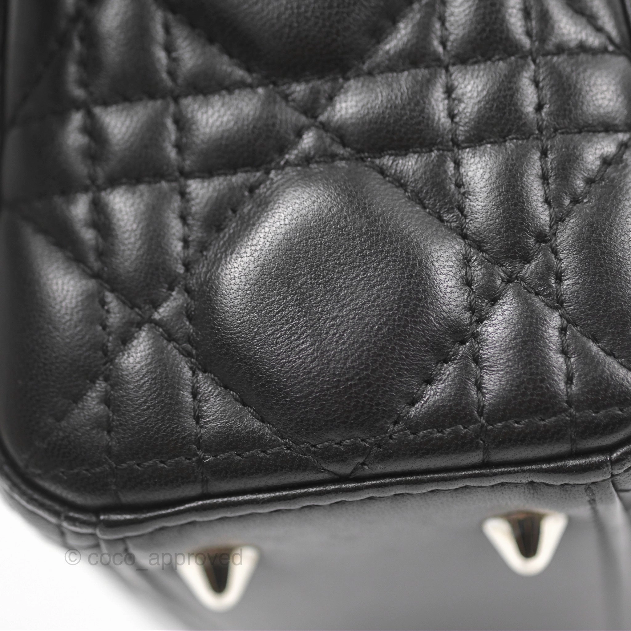 Christian Dior My ABCDior Lady Dior Bag Cannage Lambskin Black Gold Hardware