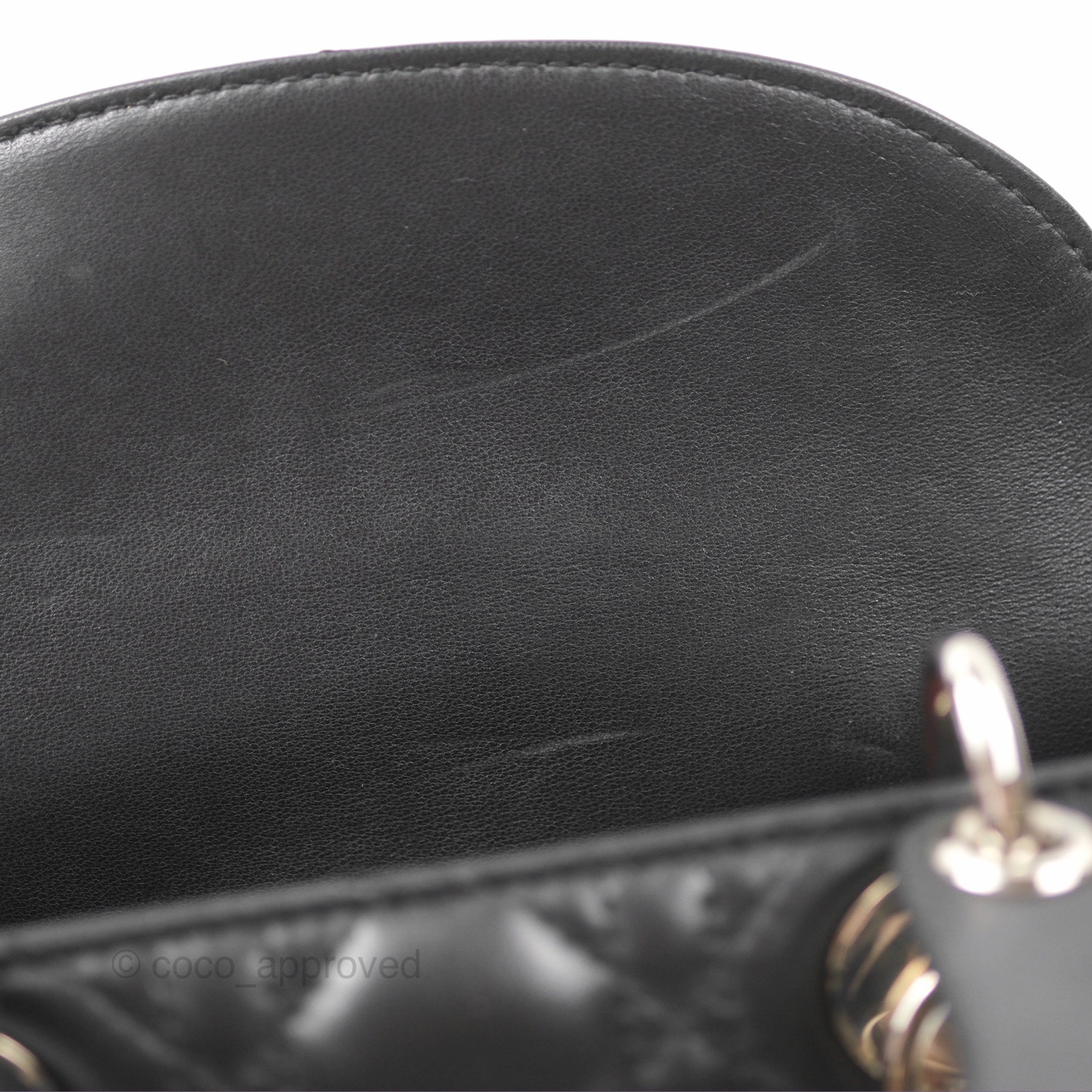 Christian Dior My ABCDior Lady Dior Bag Cannage Lambskin Black Gold Hardware