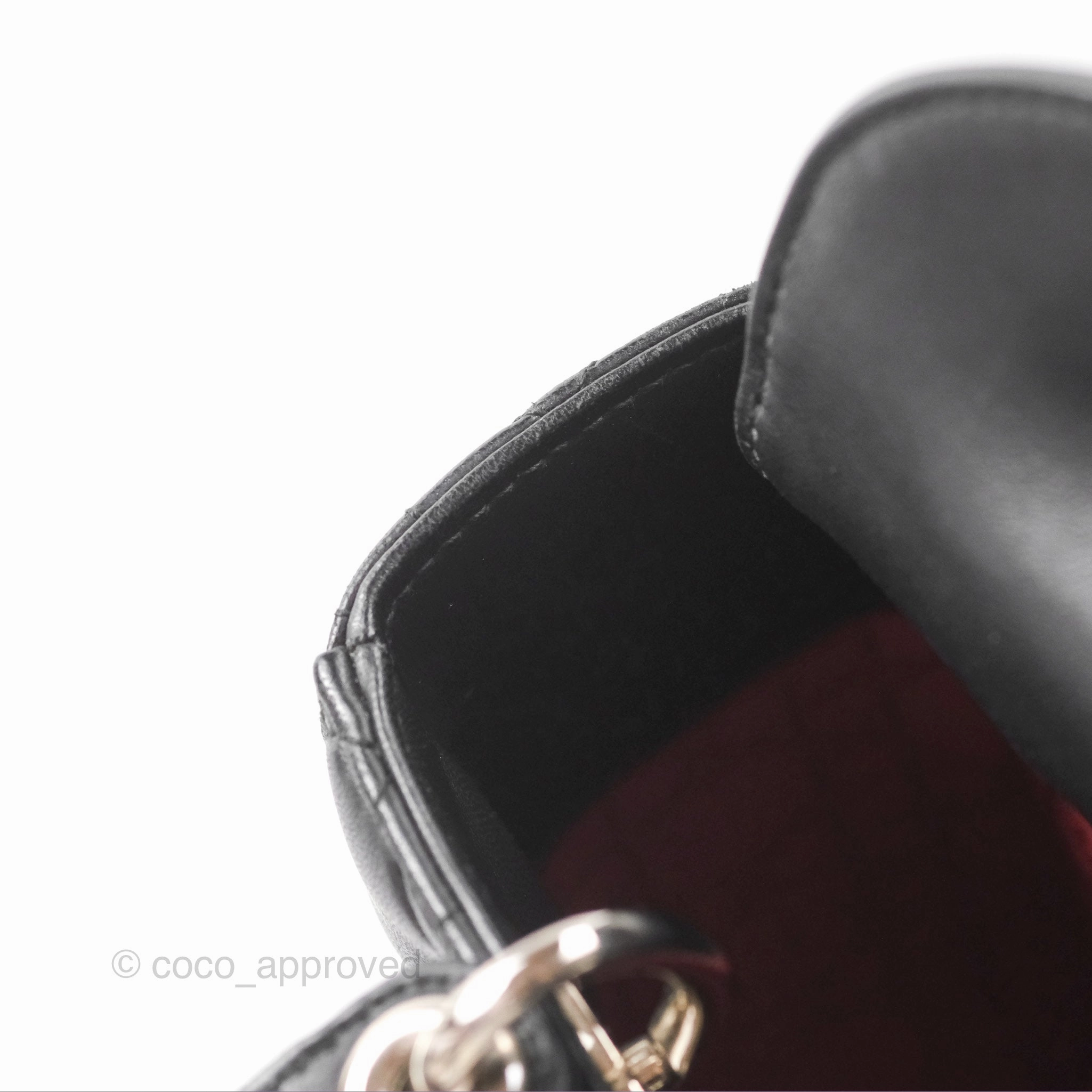 Christian Dior My ABCDior Lady Dior Bag Cannage Lambskin Black Gold Hardware