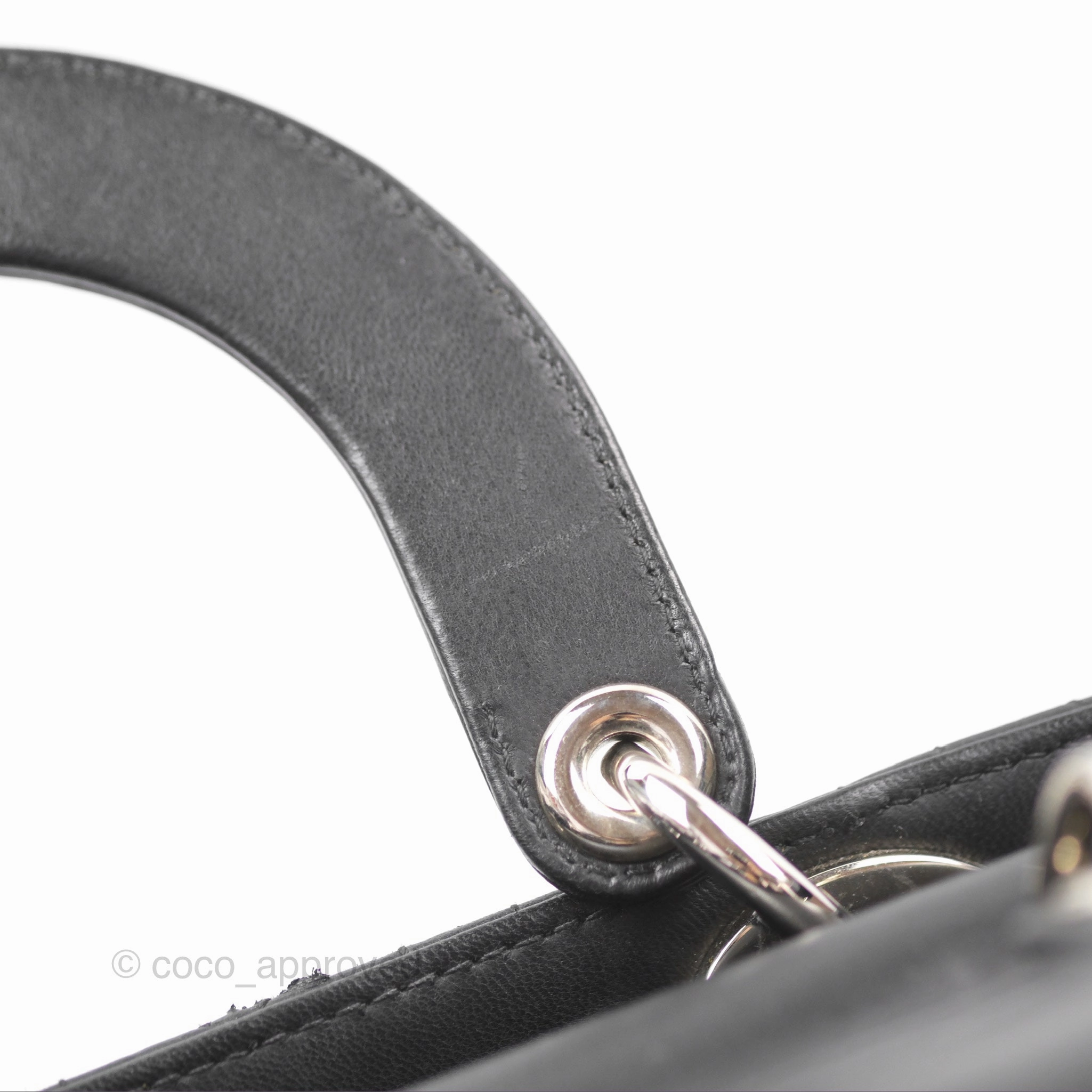 Christian Dior My ABCDior Lady Dior Bag Cannage Lambskin Black Gold Hardware