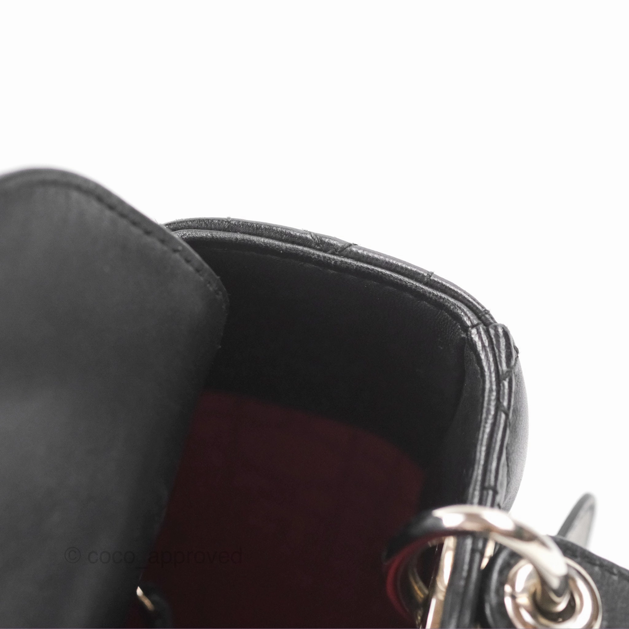 Christian Dior My ABCDior Lady Dior Bag Cannage Lambskin Black Gold Hardware