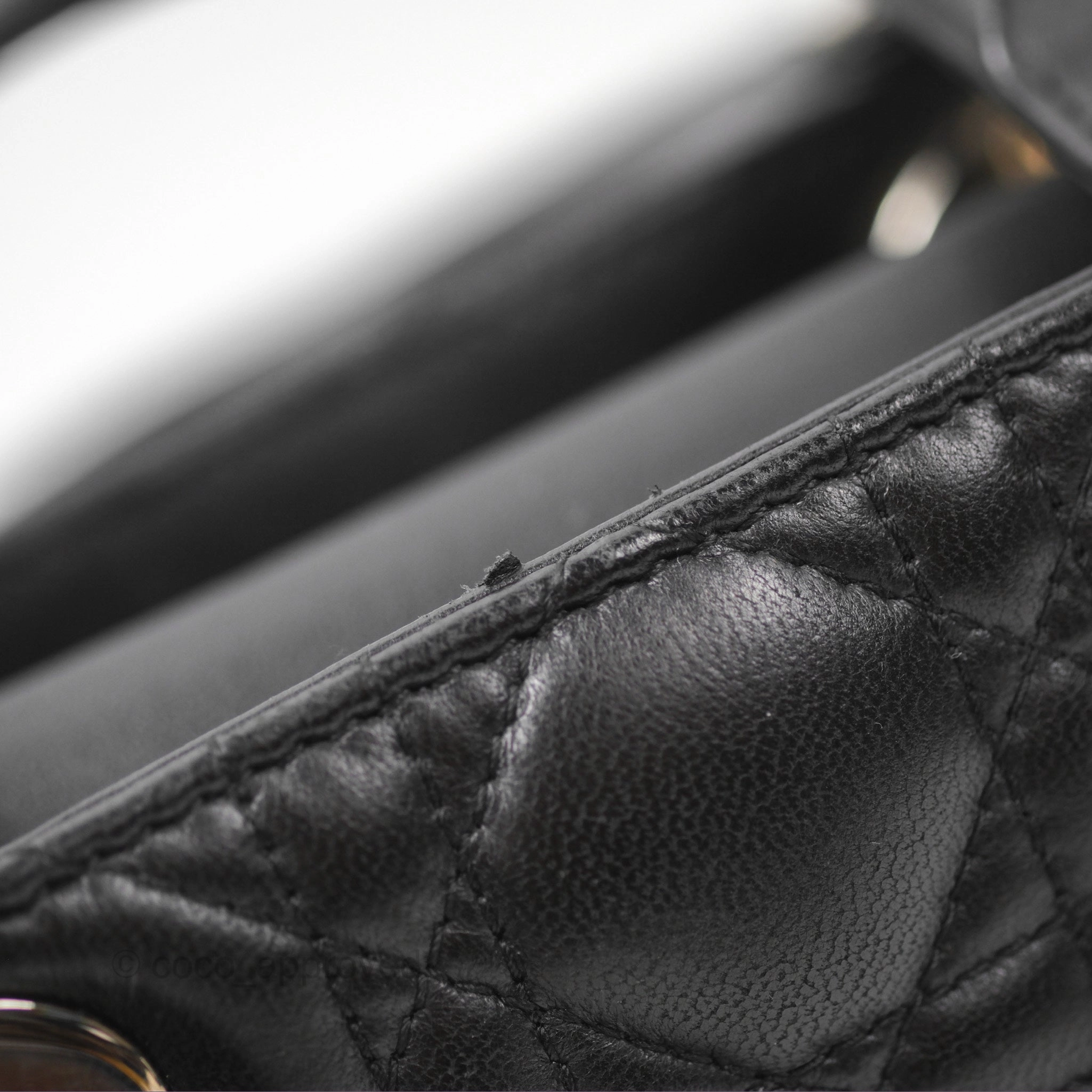 Christian Dior My ABCDior Lady Dior Bag Cannage Lambskin Black Gold Hardware