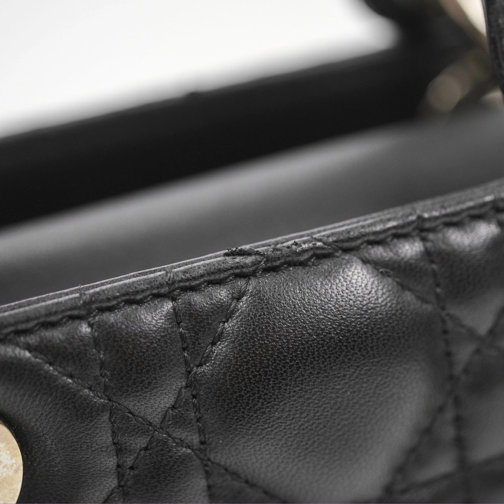 Christian Dior My ABCDior Lady Dior Bag Cannage Lambskin Black Gold Hardware