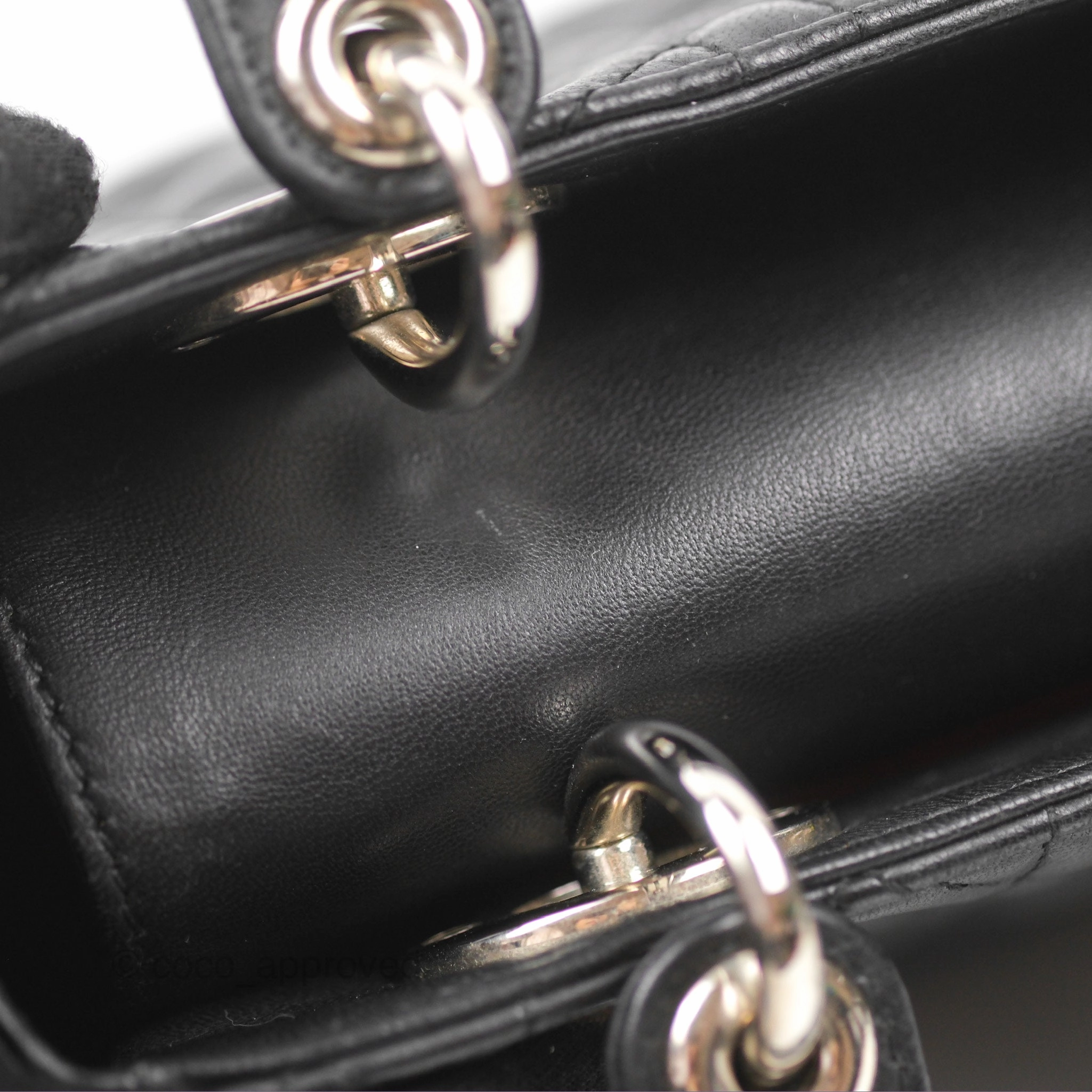 Christian Dior My ABCDior Lady Dior Bag Cannage Lambskin Black Gold Hardware