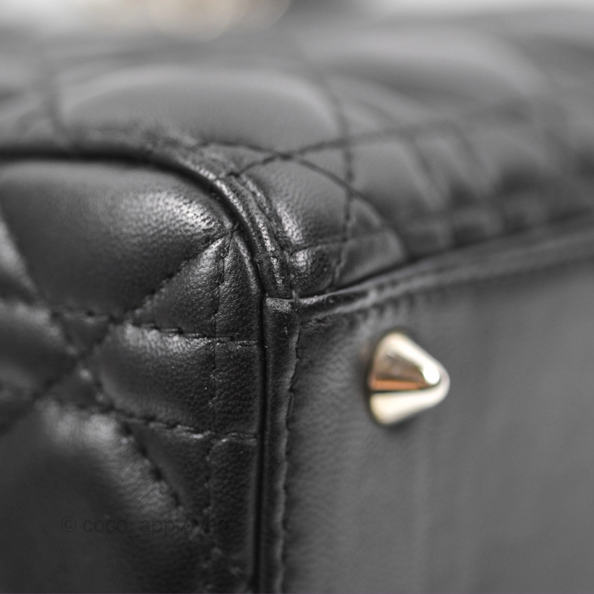 Christian Dior My ABCDior Lady Dior Bag Cannage Lambskin Black Gold Hardware
