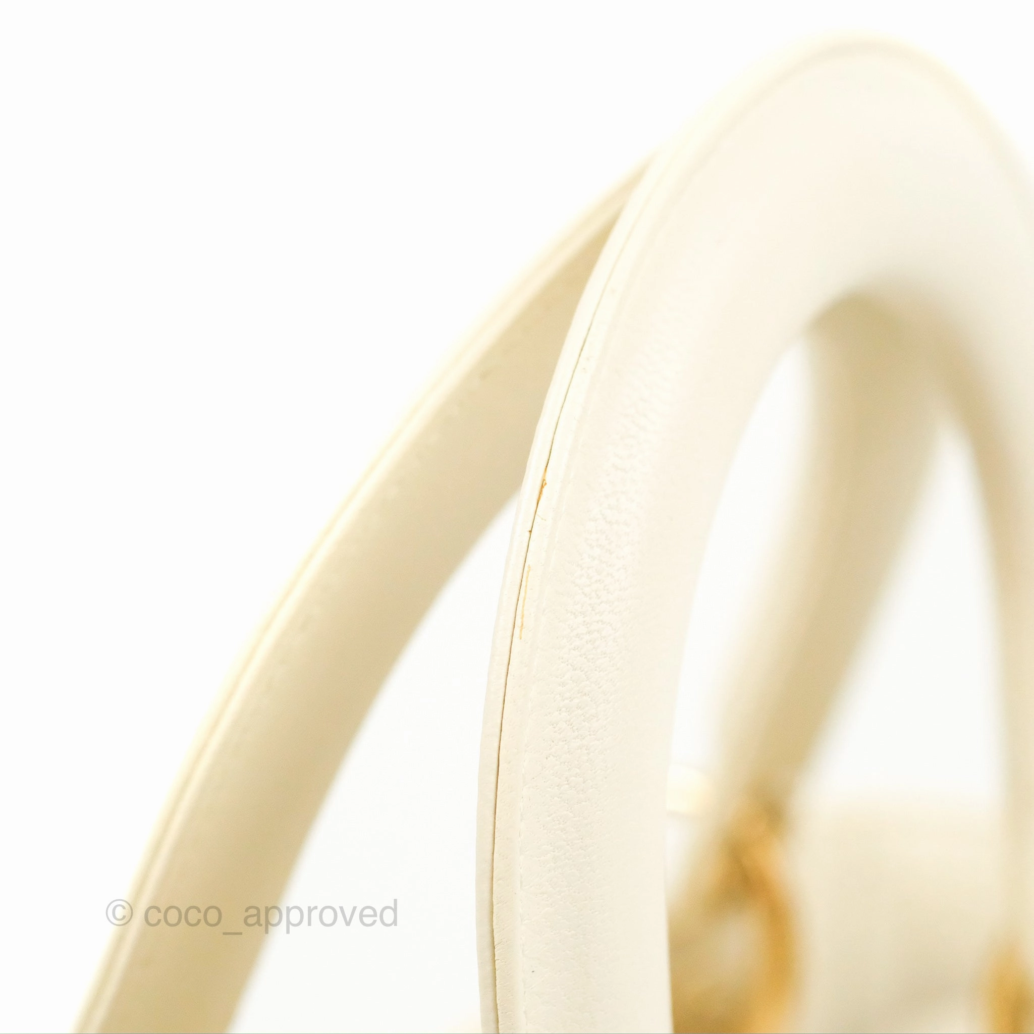 Christian Dior My ABCDior Lady Dior Bag Cannage Lambskin White Gold Hardware