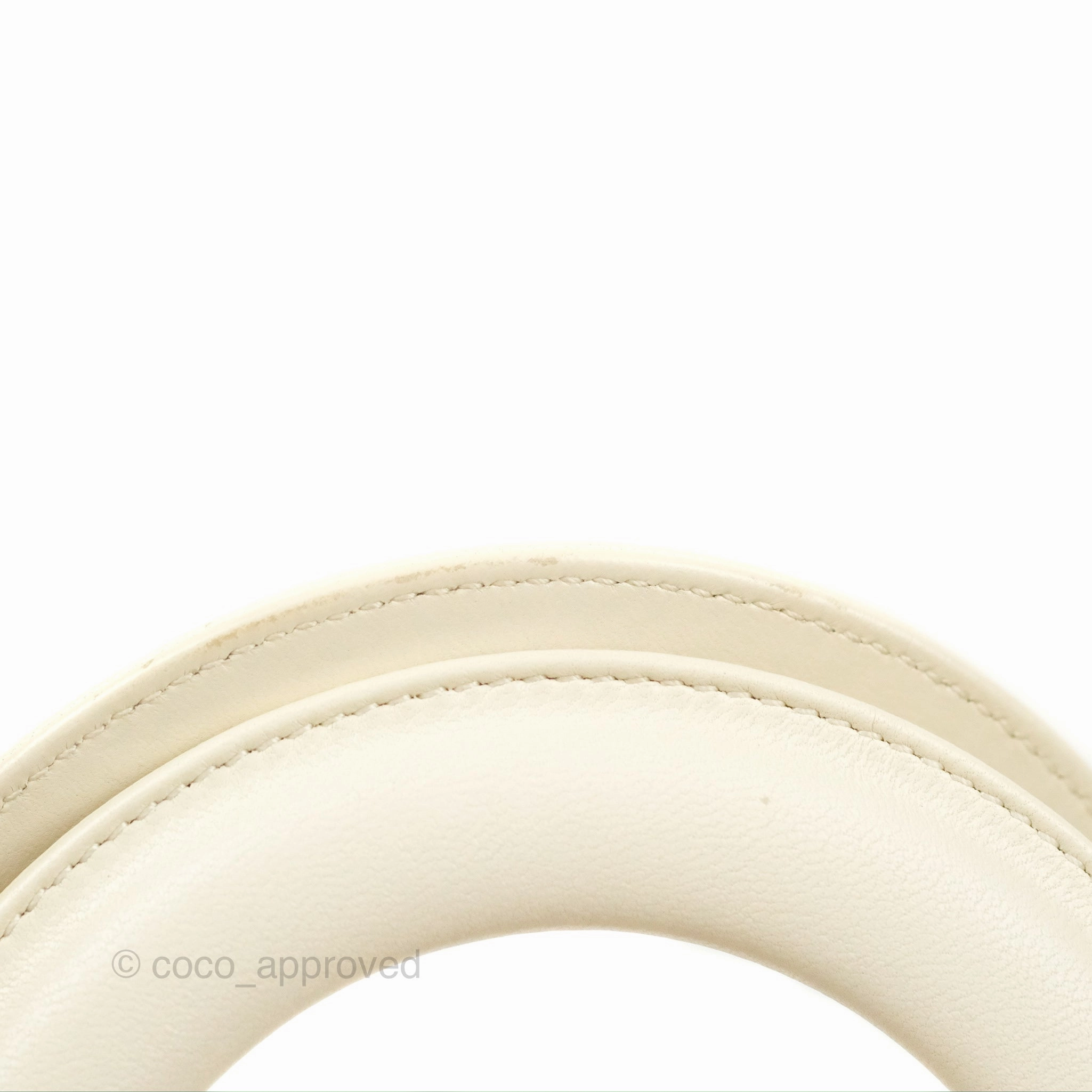 Christian Dior My ABCDior Lady Dior Bag Cannage Lambskin White Gold Hardware