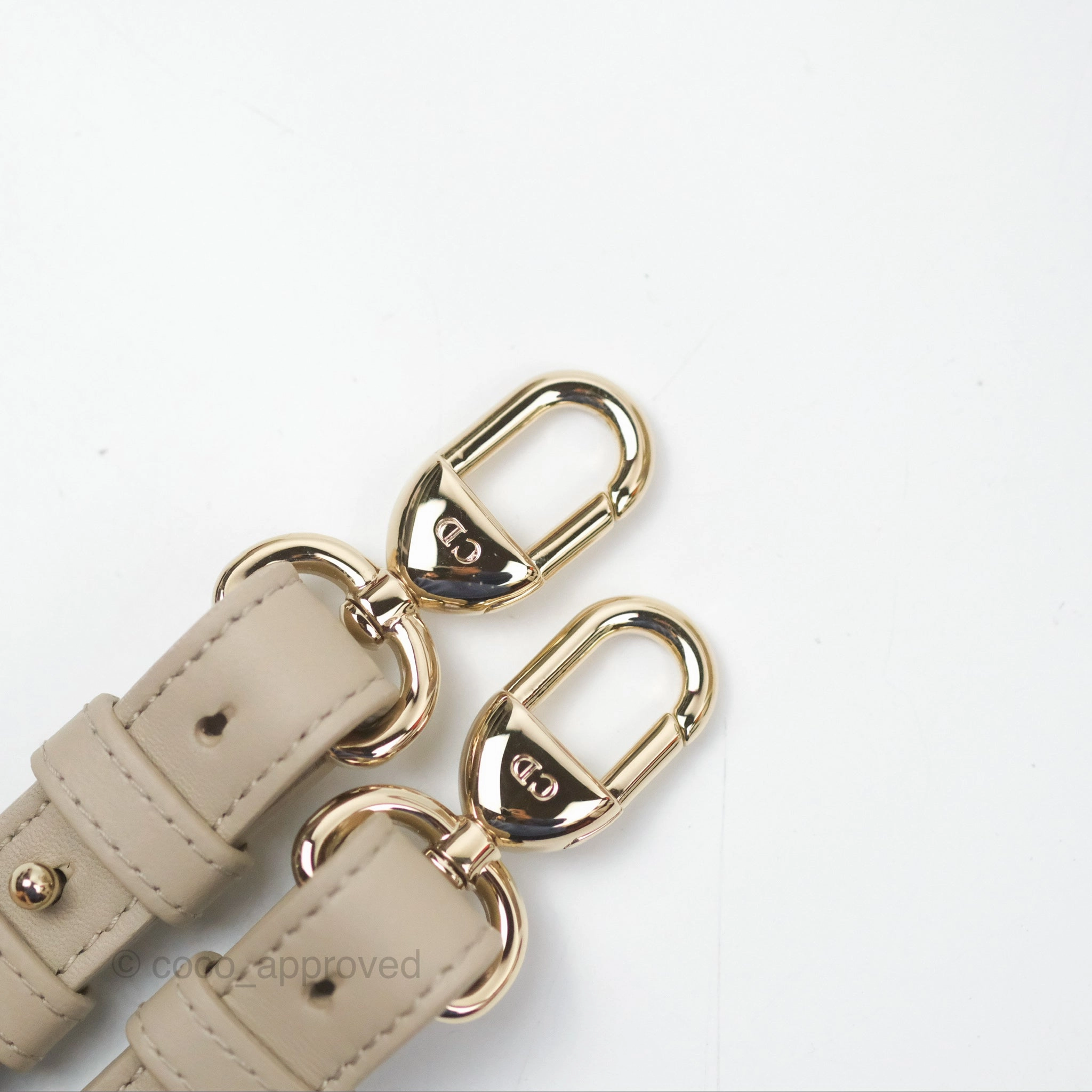 Christian Dior My ABCDior Lady Dior Beige Matte Lambskin Gold Hardware