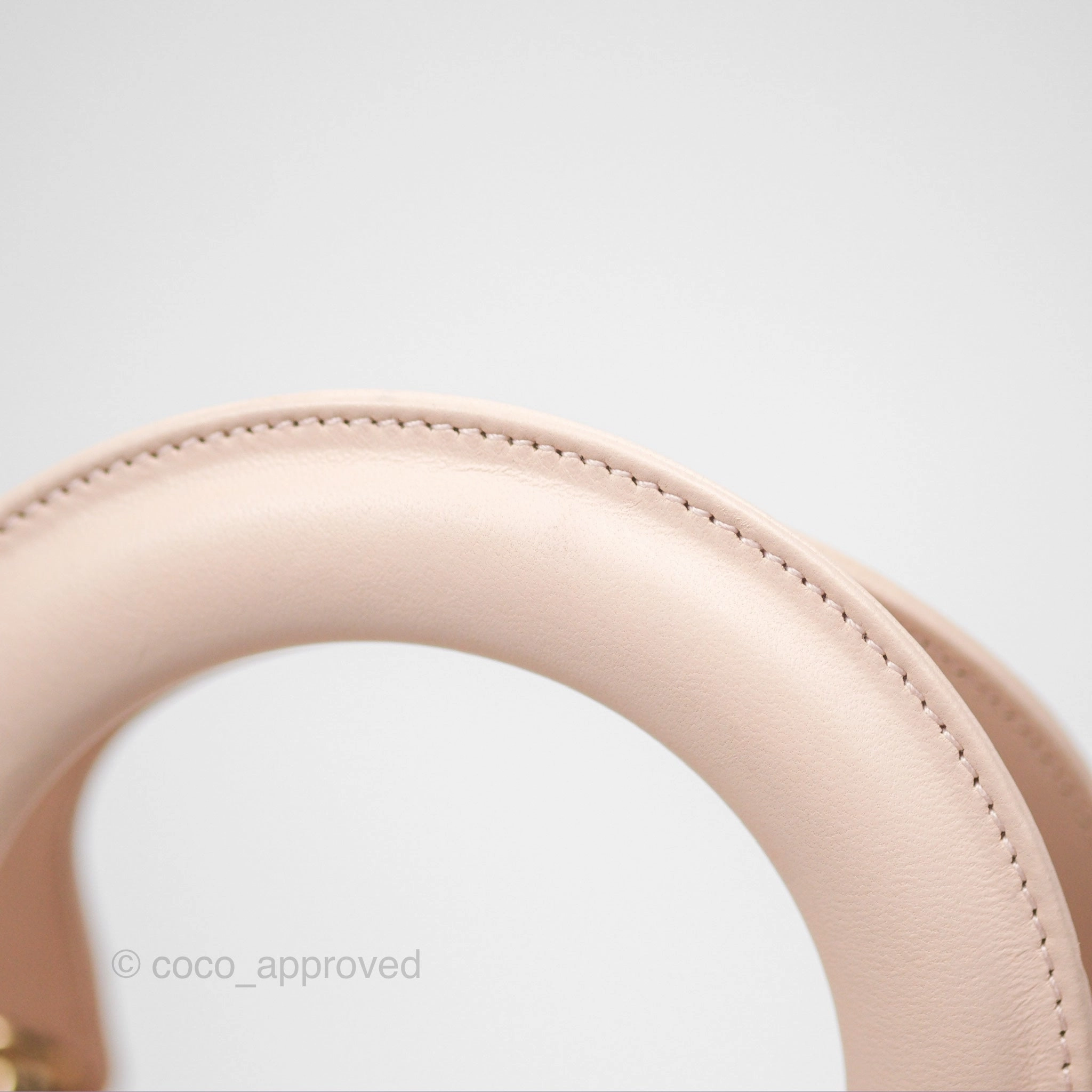 Christian Dior My ABCDior Lady Dior Pale Pink Cannage Lambskin Gold Hardware