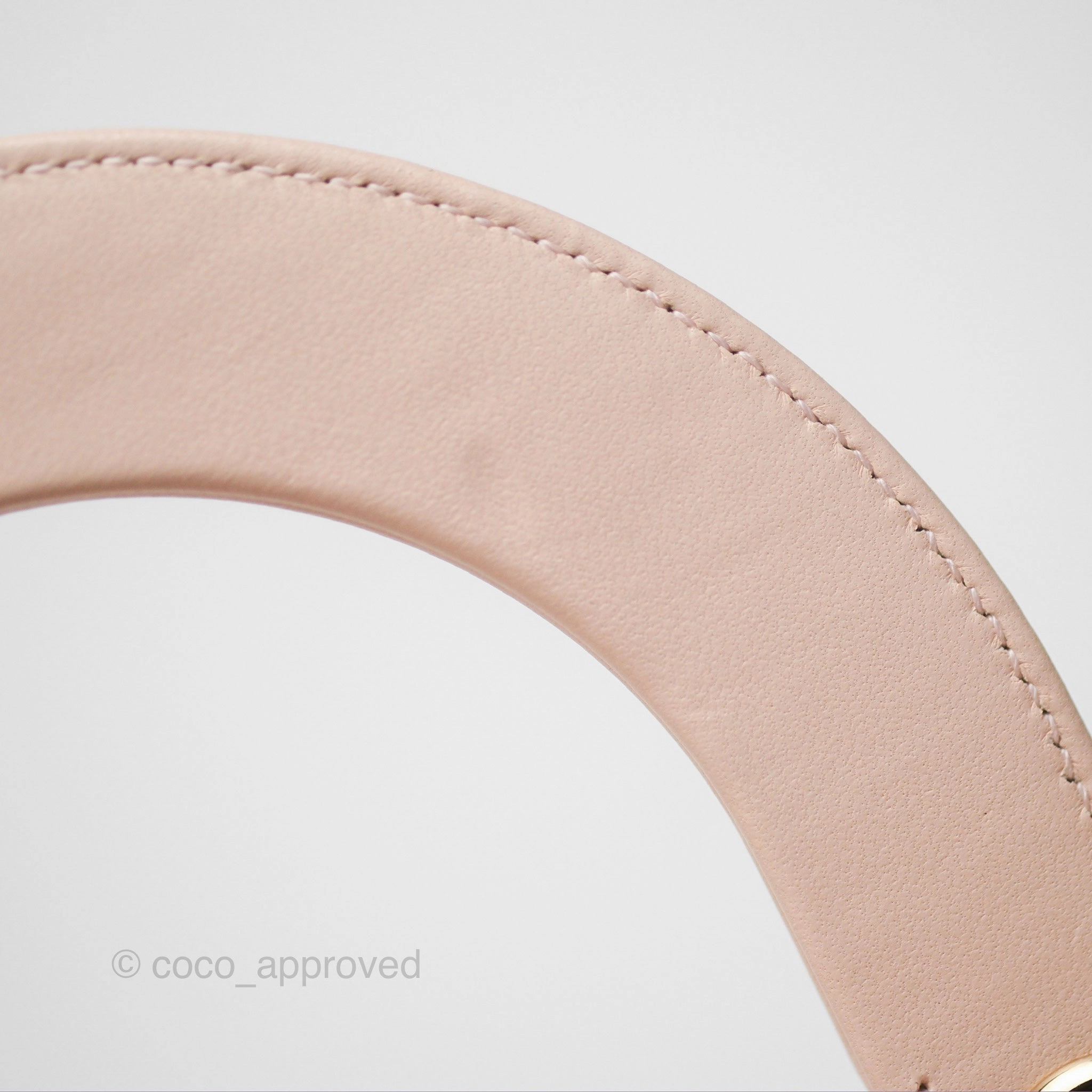 Christian Dior My ABCDior Lady Dior Pale Pink Cannage Lambskin Gold Hardware